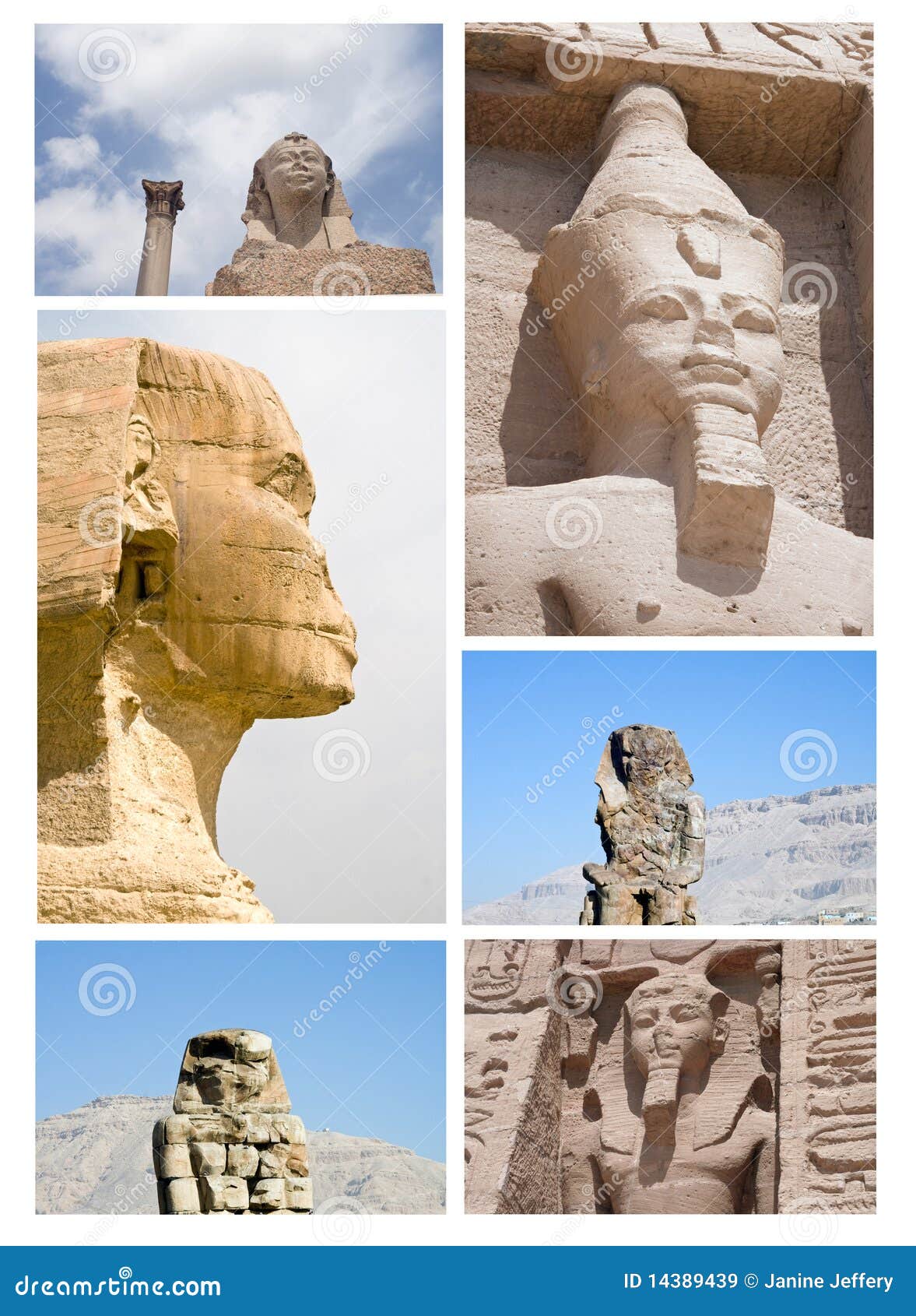 Faces of Egypt stock image. Image of archeaology, africa 14389439