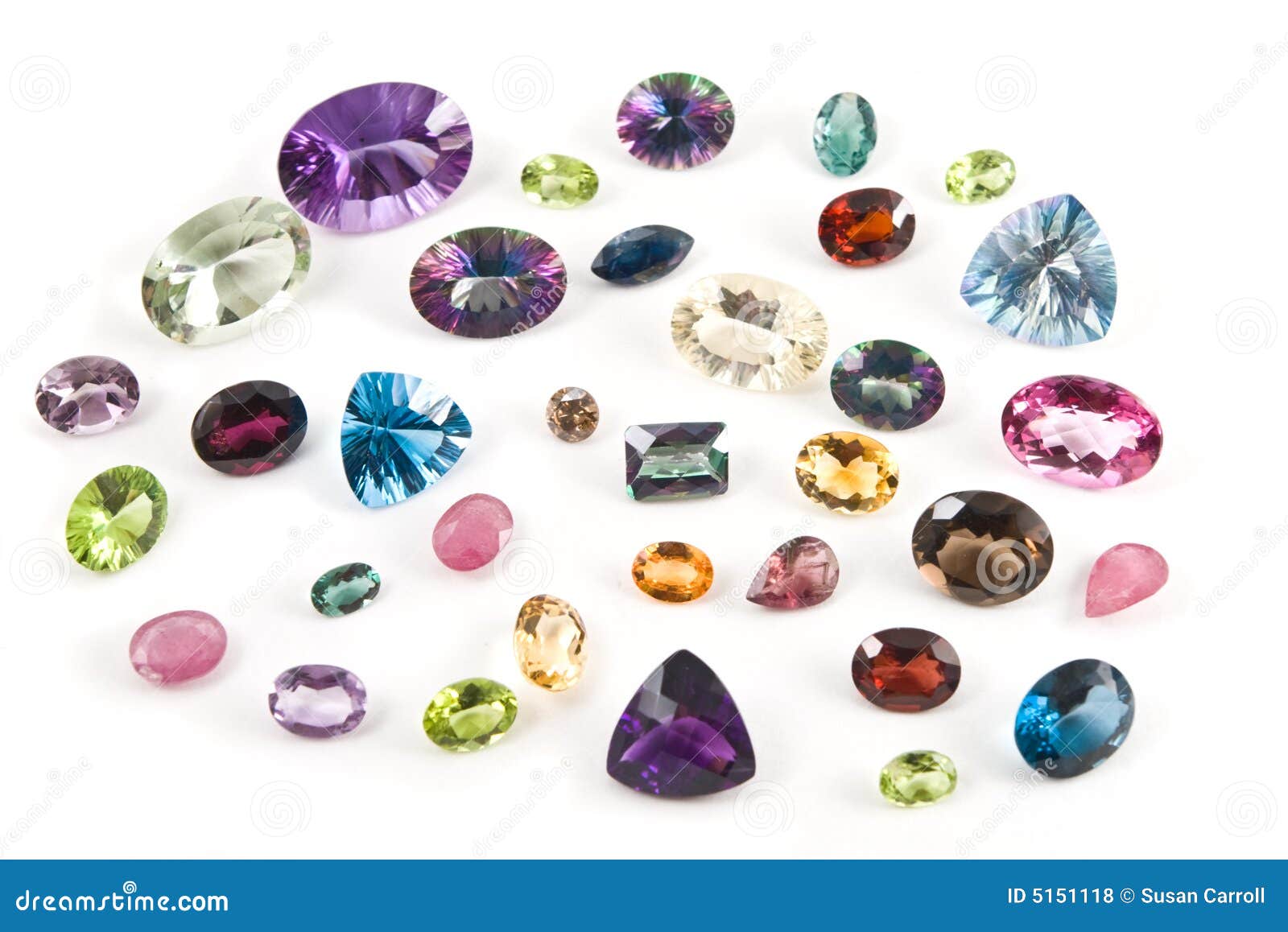 faceted gemstones