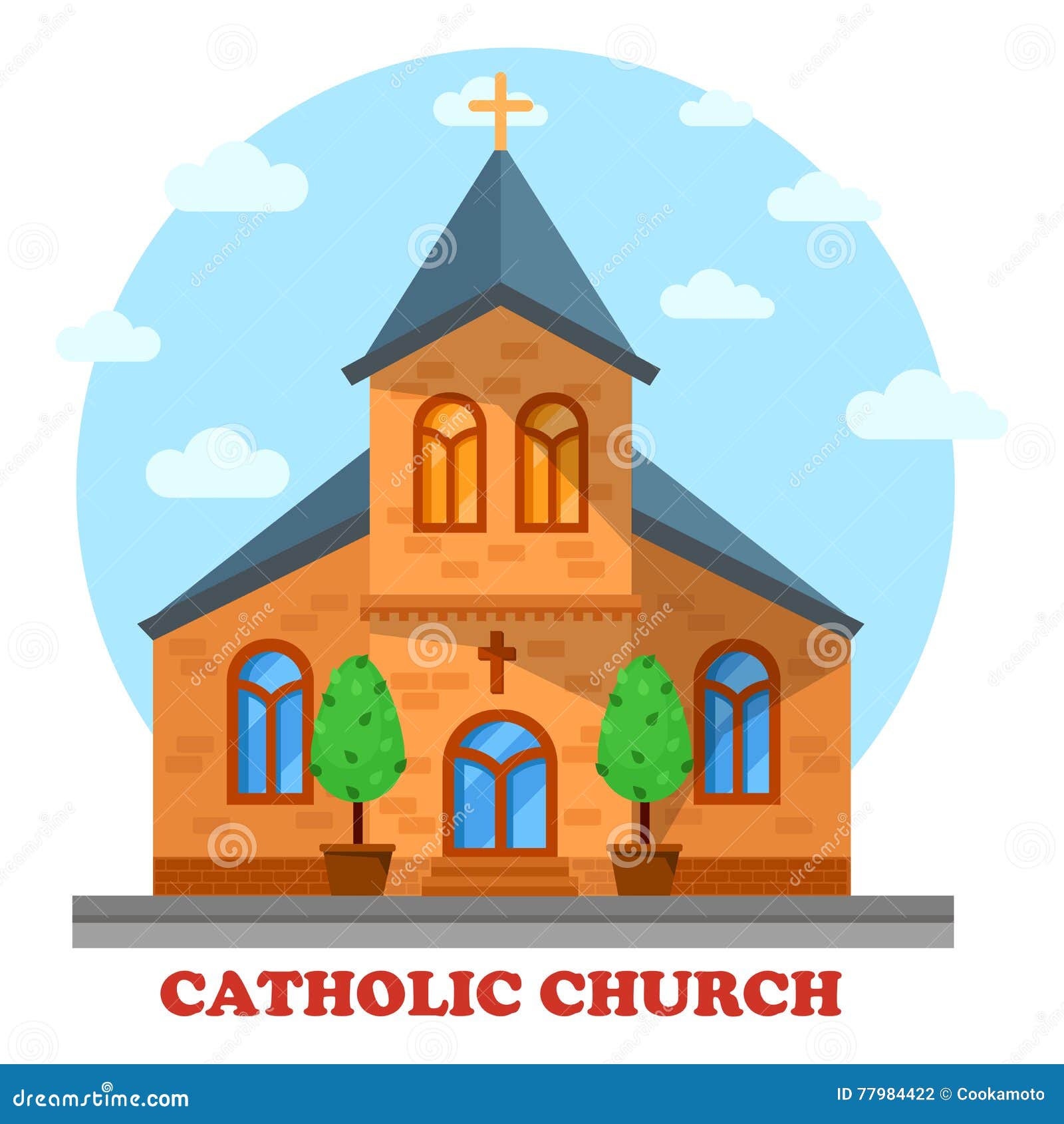 Fachada De La Iglesia Católica O Cristiana De La Religión Ilustración del Vector - Ilustración de casero, ruegue: 77984422 Fachada De La Iglesia Católica O Cristiana De La Religión Ilustración del Vector - Ilustración de casero, ruegue: 77984422