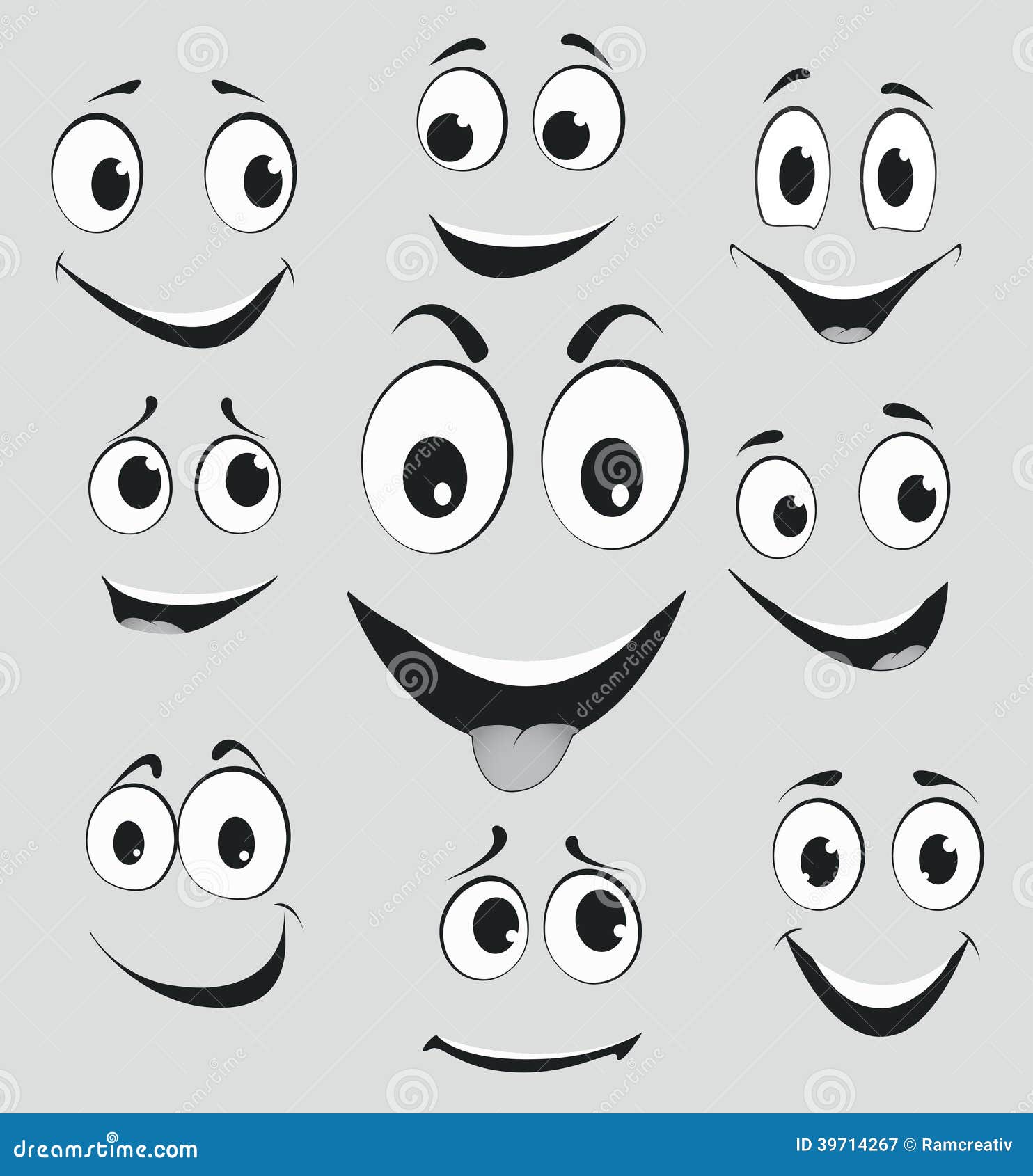 happy cartoon face