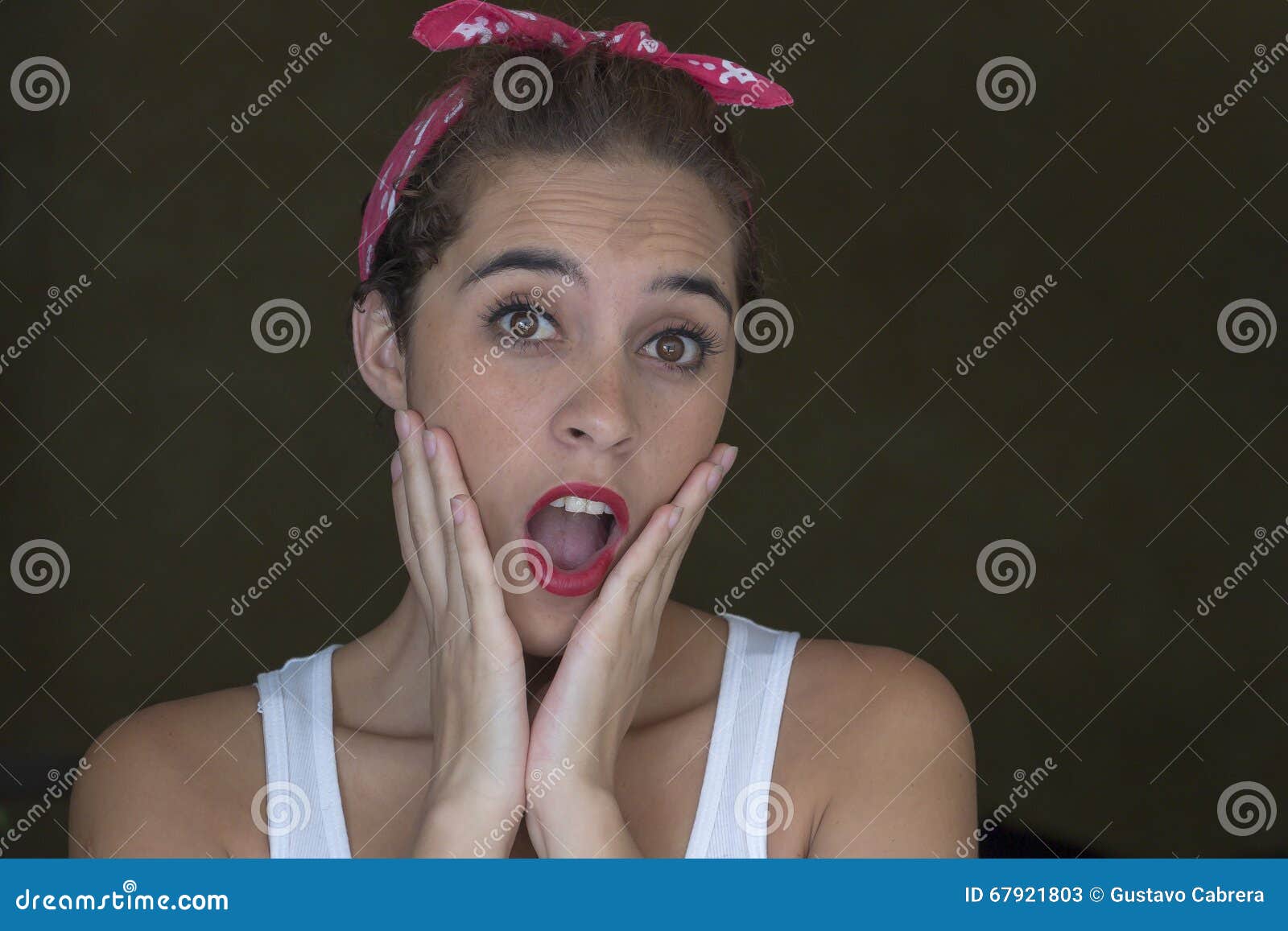 Facial expressions stock image. Image of emotions, woman 67921803