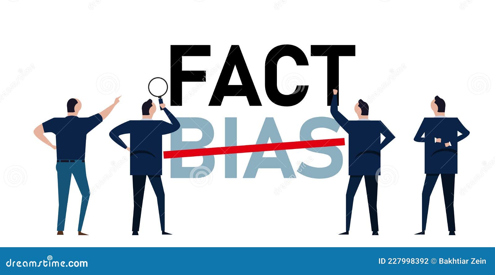 fact and bias false understanding choosing reality from subjective belief