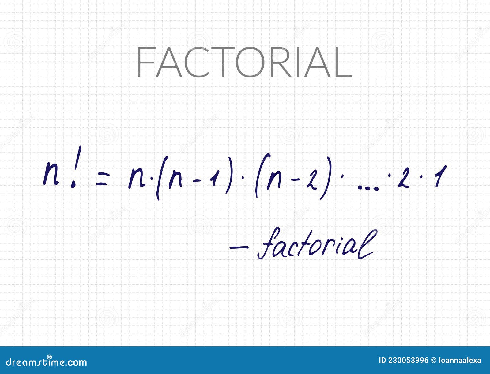 N factorial sale formula