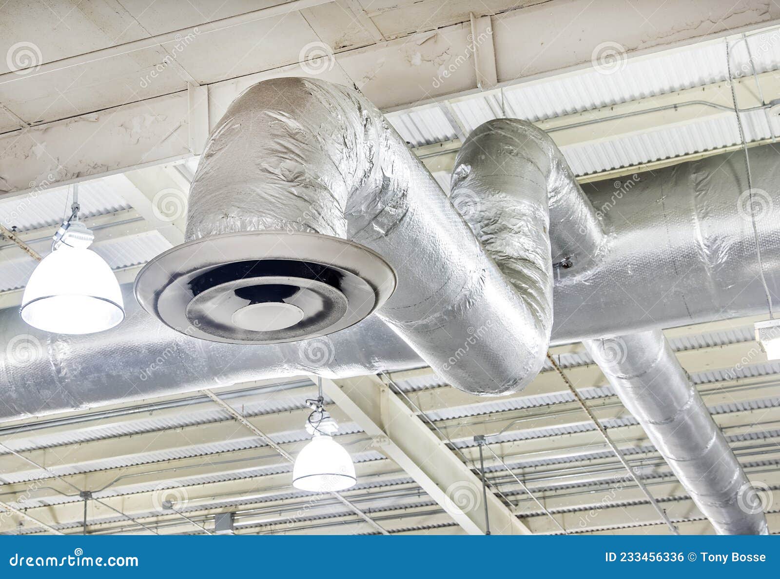 factory air conditioning vent and ducts