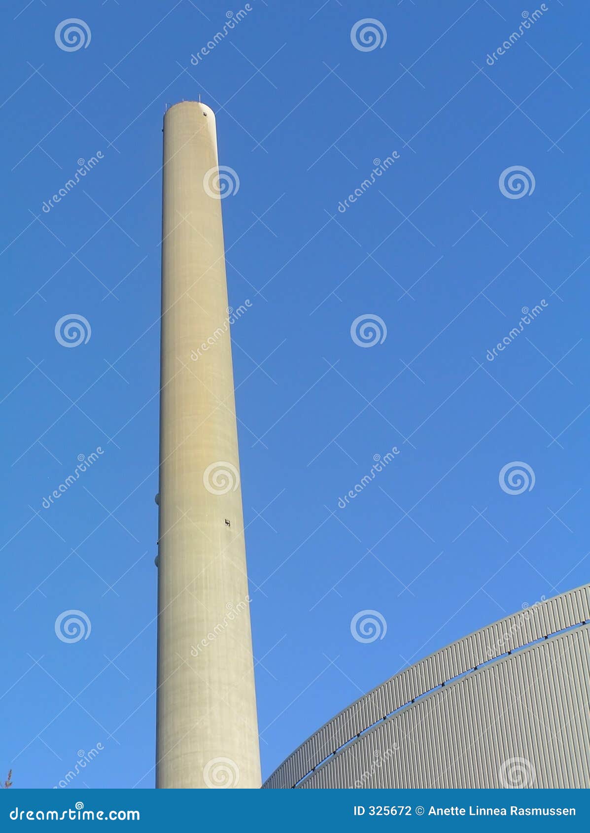factory buildings with smokestack