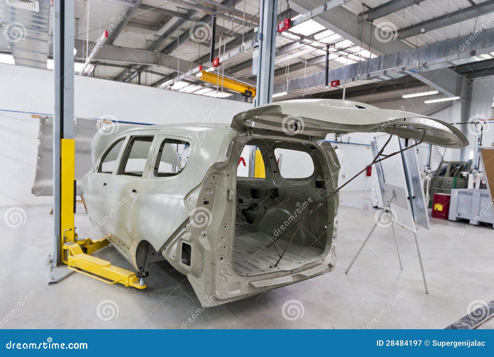Factory car painting stock image. Image of manufacturing 28484197
