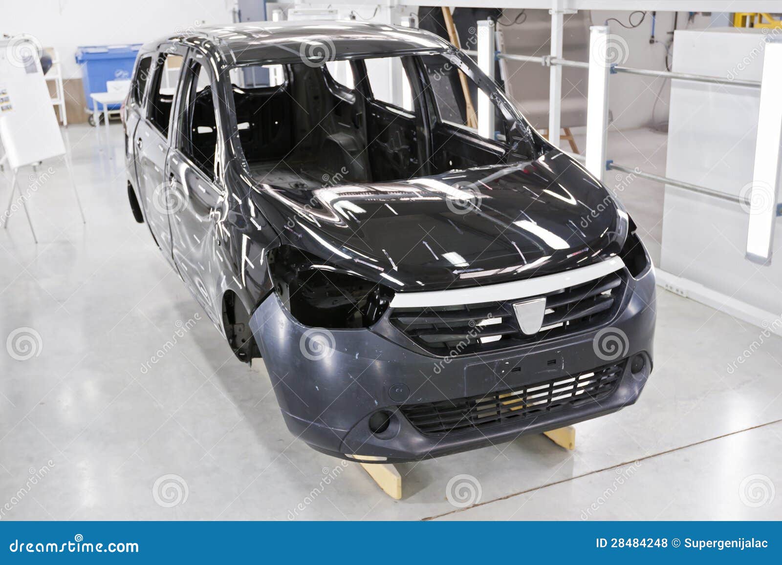 Factory car painting stock photo. Image of control, heavy 28484248