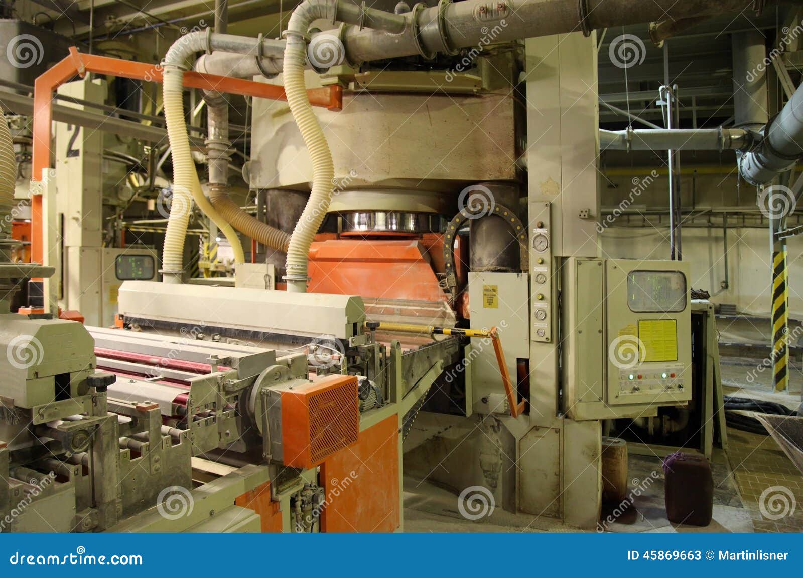 Factory for ceramic tiles stock image. Image of ground 45869663