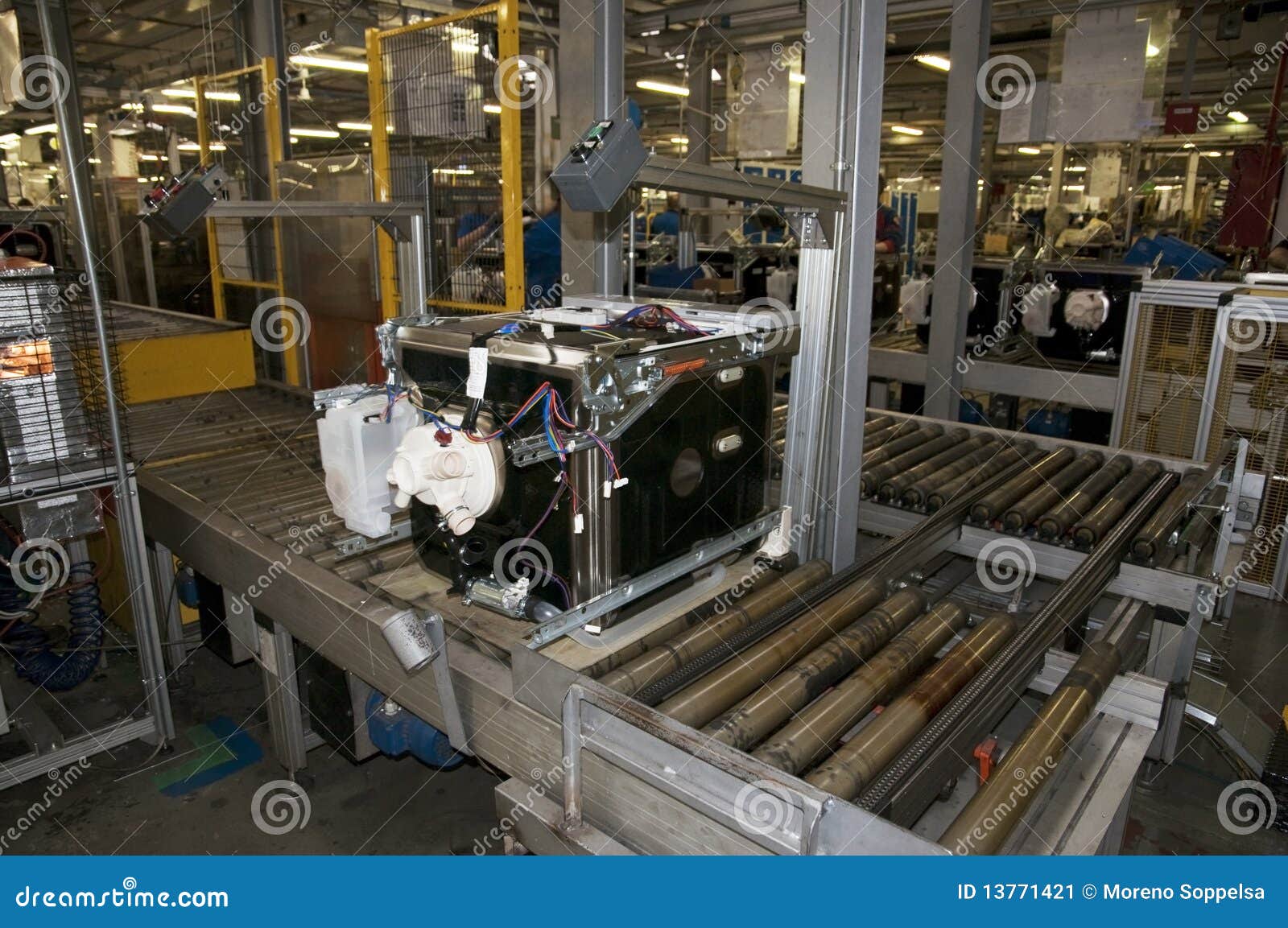 Factory Dishwasher Production Stock Image Image of worker, line