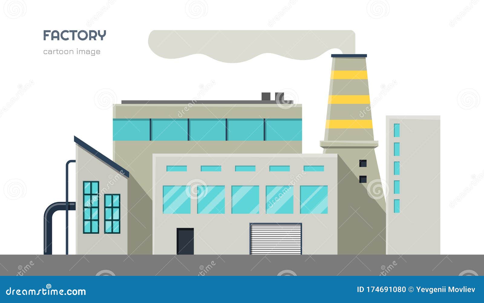 Factory Exterior. Isolated Industrial Image in Cartoon Style Stock Vector - Illustration of exterior, front: 174691080 Factory Exterior. Isolated Industrial Image in Cartoon Style Stock Vector - Illustration of exterior, front: 174691080