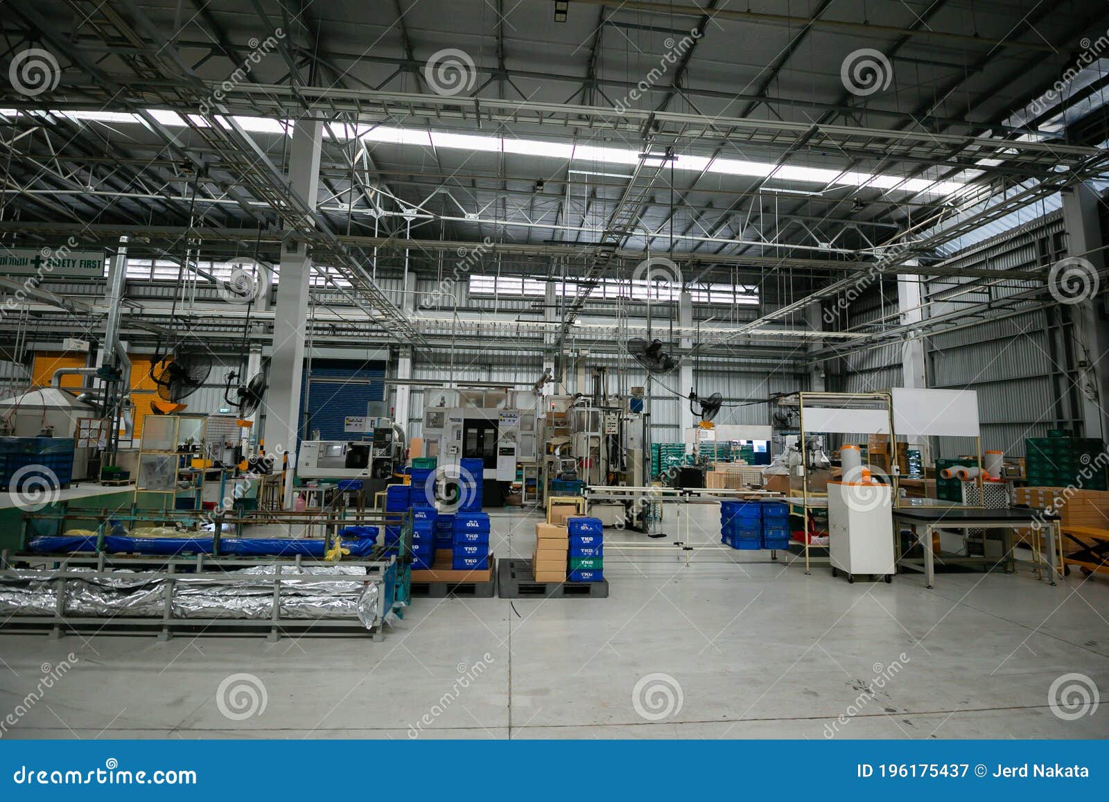 Factory Material Storage Area, Warehouse for Keep Stock, Manufacturing Line , Manufacturing for