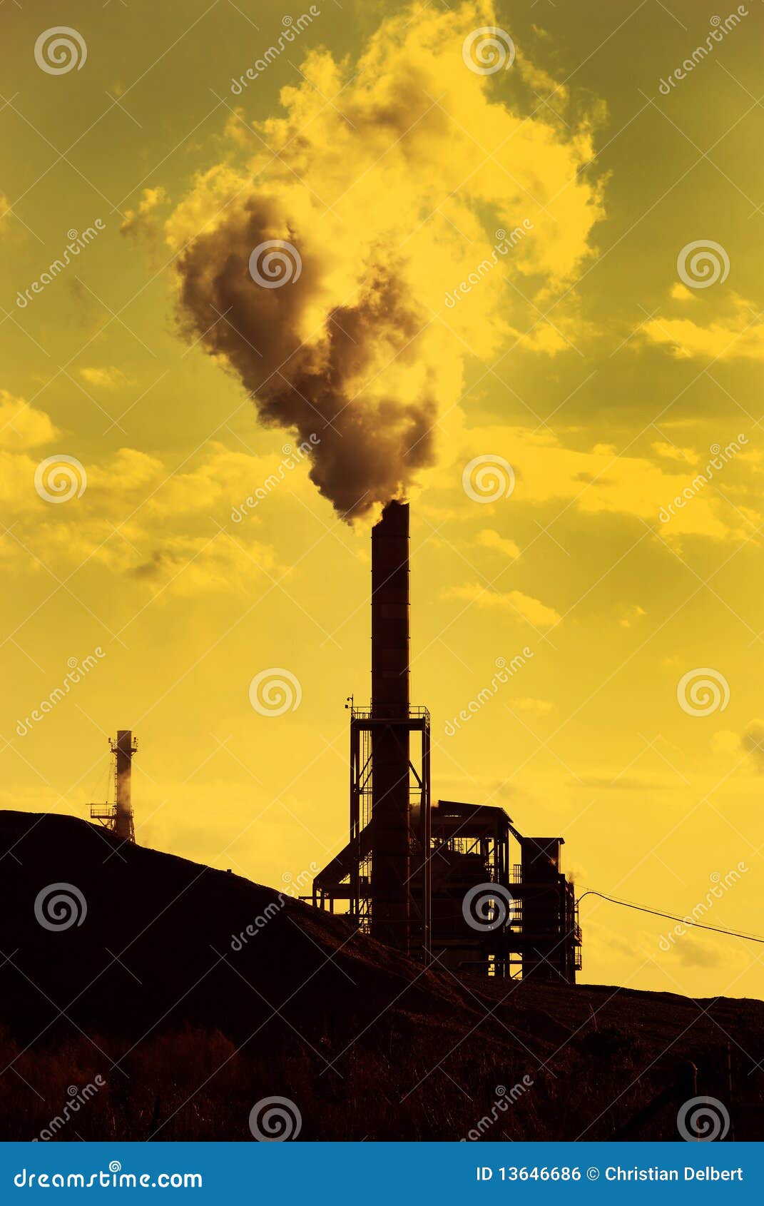 Factory pollution stock photo. Image of smoke, industrial 13646686