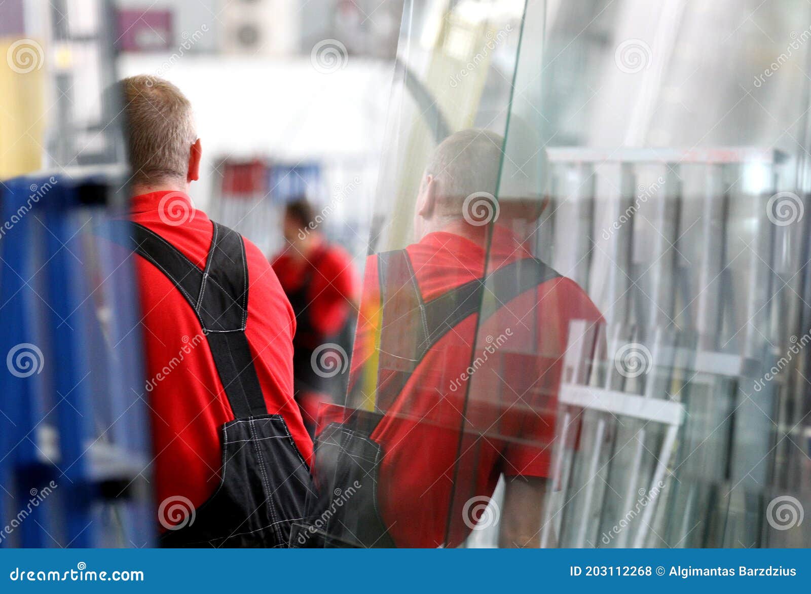 Factory Producing Modern Plastic Windows, Alytus, Lithuania Editorial