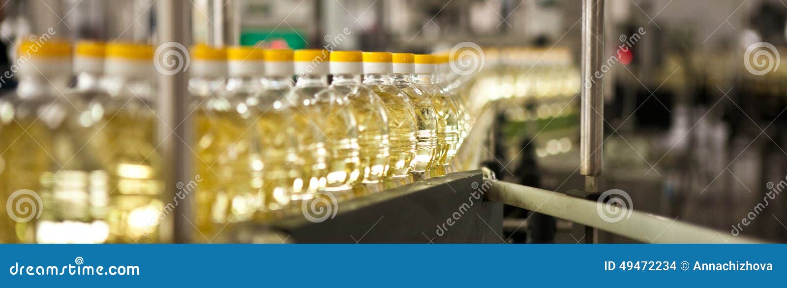 Factory for the Production of Edible Oils. Shallow Stock Photo Image