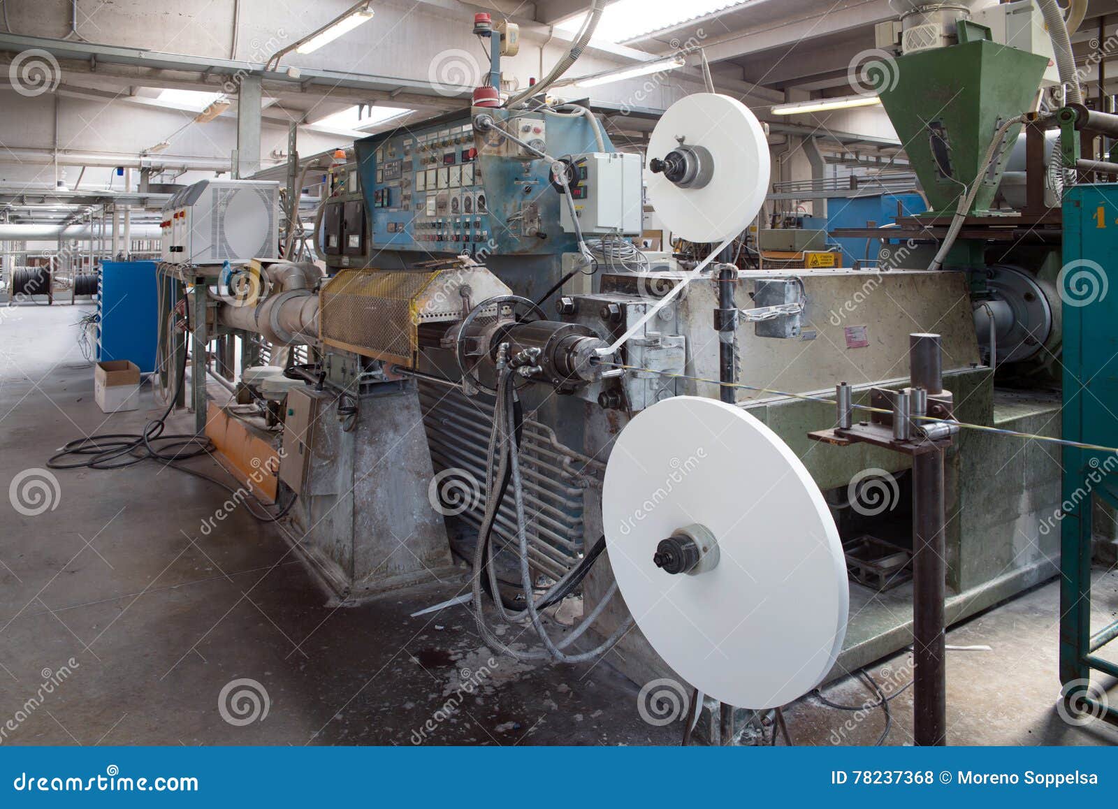 Factory Production Electrical Wires Stock Photo Image of large