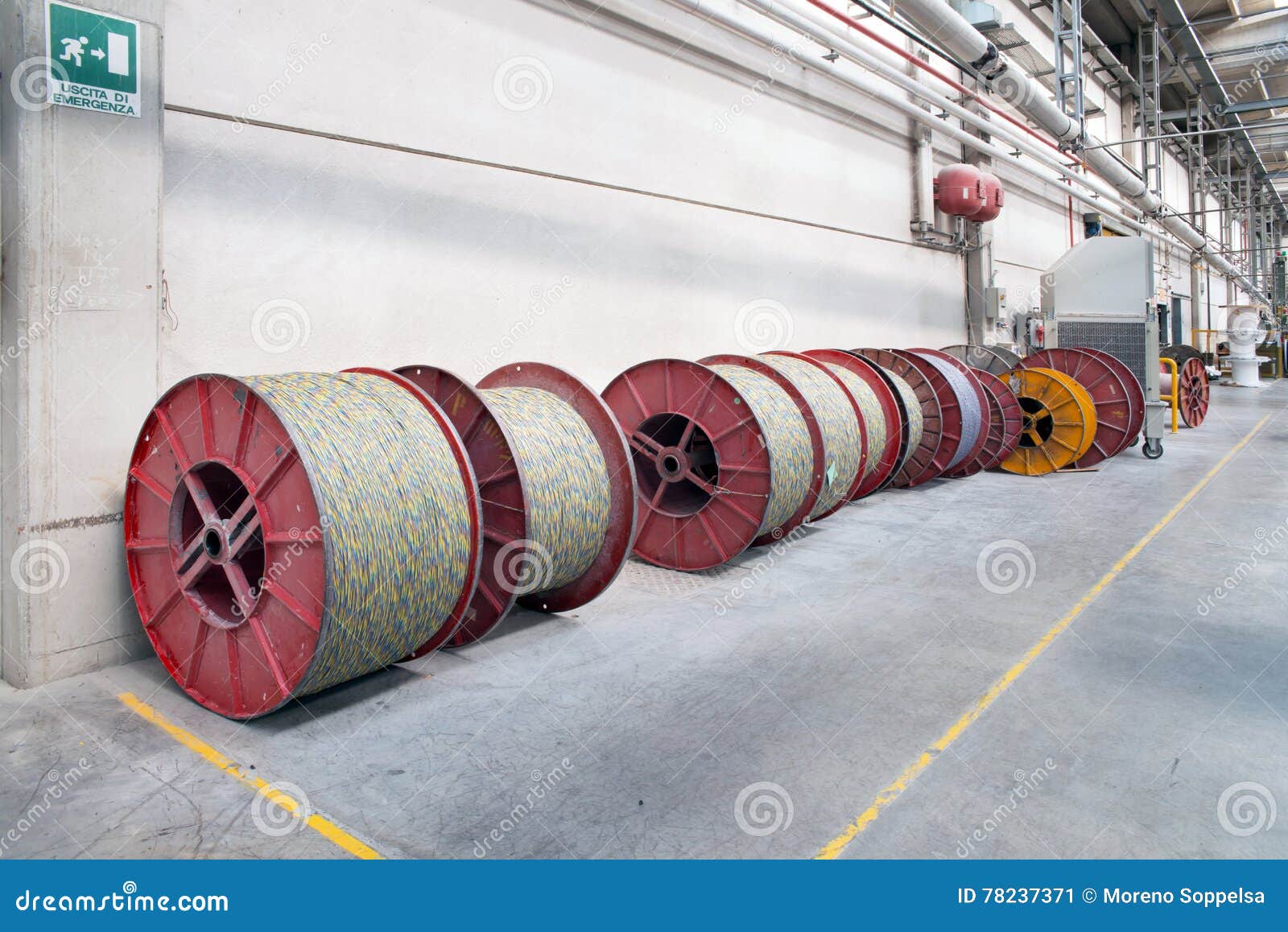 Factory Production Electrical Wires Stock Image Image of technology