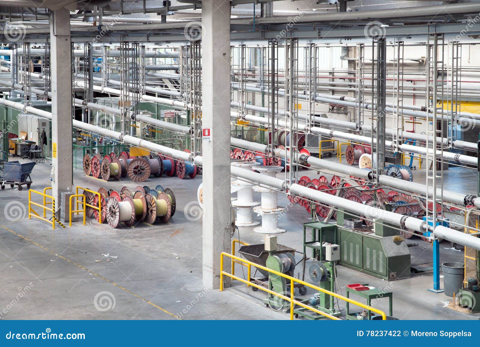 Factory Production Electrical Wires Stock Photo Image of supply