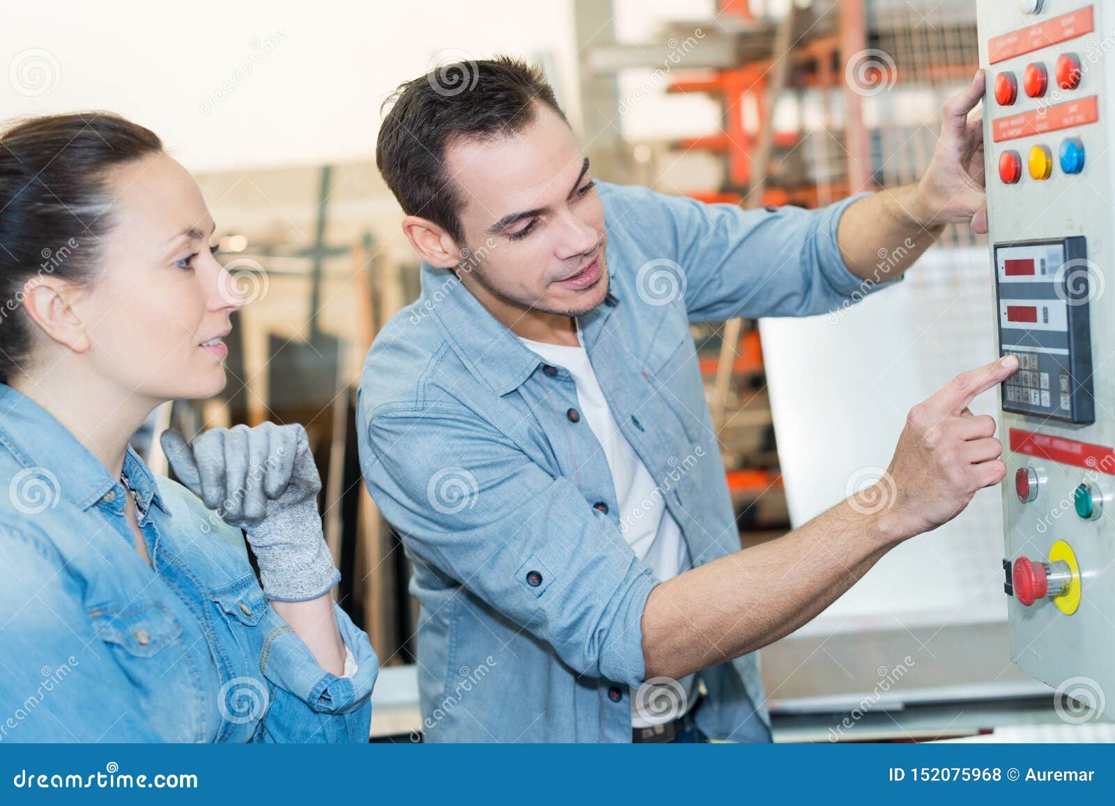 factory workers operating conveyor with beer beverage bottles moving