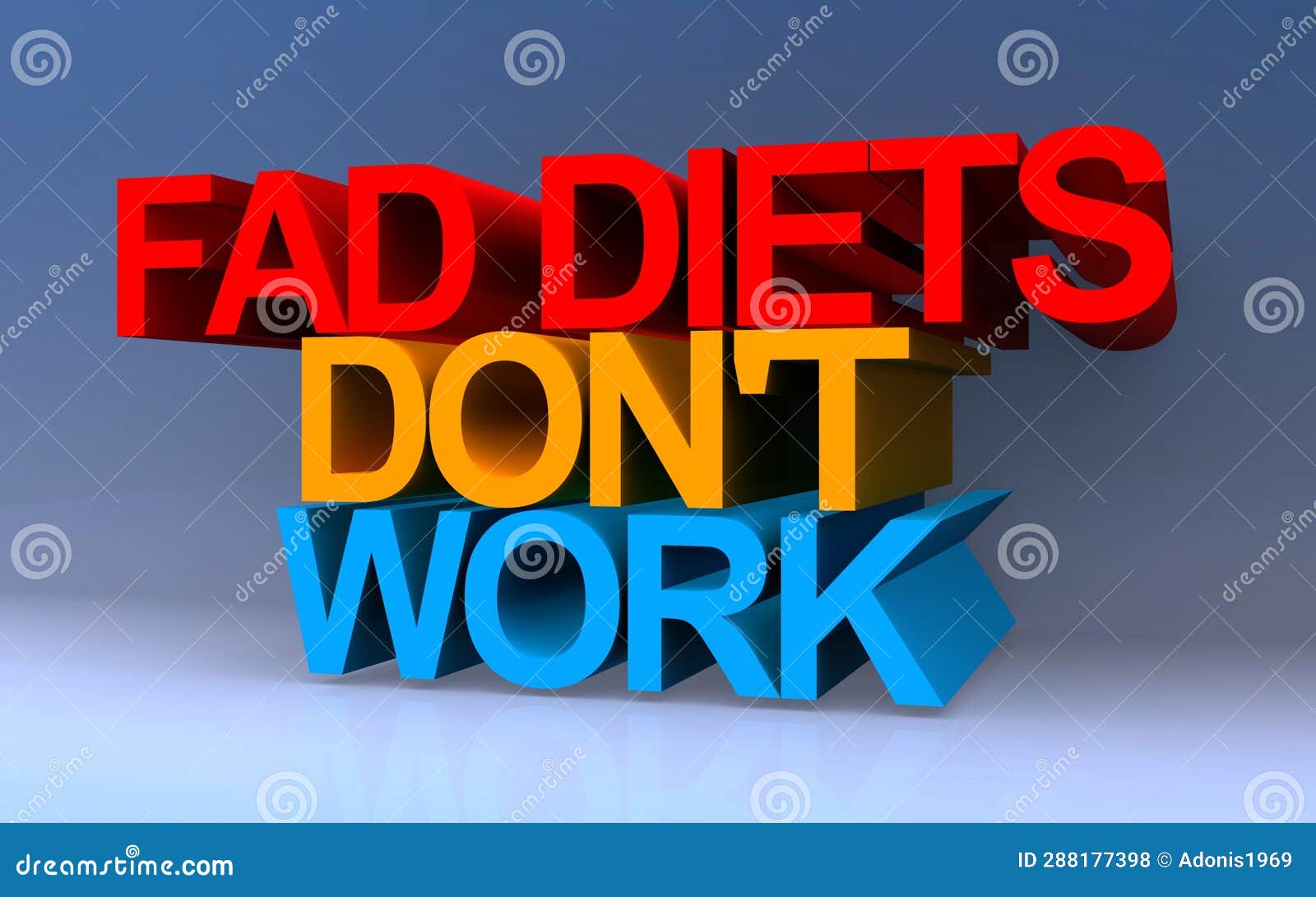 fad diets don't work on blue