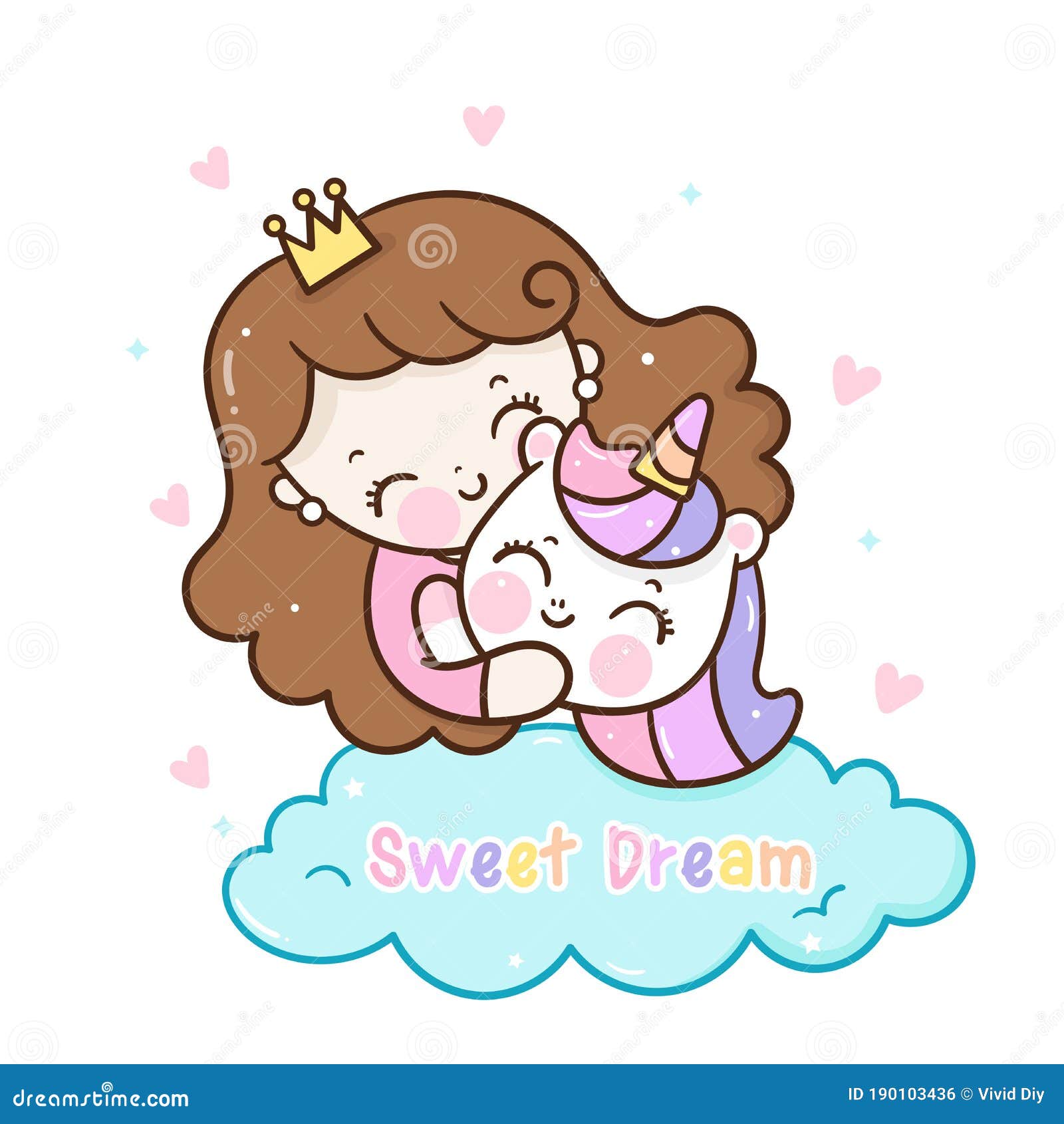 Bonitinha Princesa Desenho Abraçando Boneca Unicorn Fada Peluda Kawaii  Criança Bicarboninha Vai Para O Quarto Ilustração do Vetor - Ilustração de  quarto, convite: 222156707