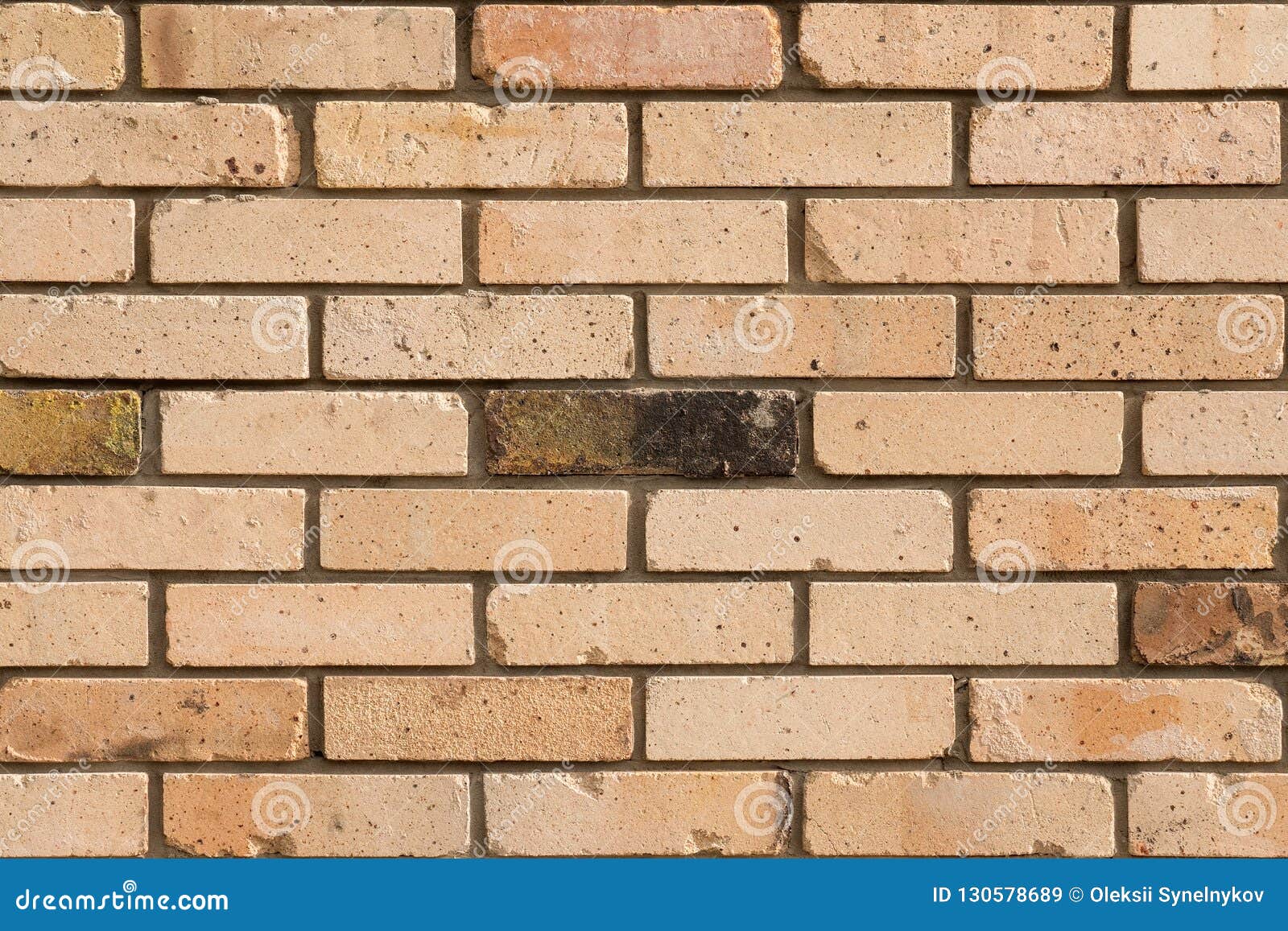 Faded Brick Wall Background. Colored Bricks Facade Stock Image Image