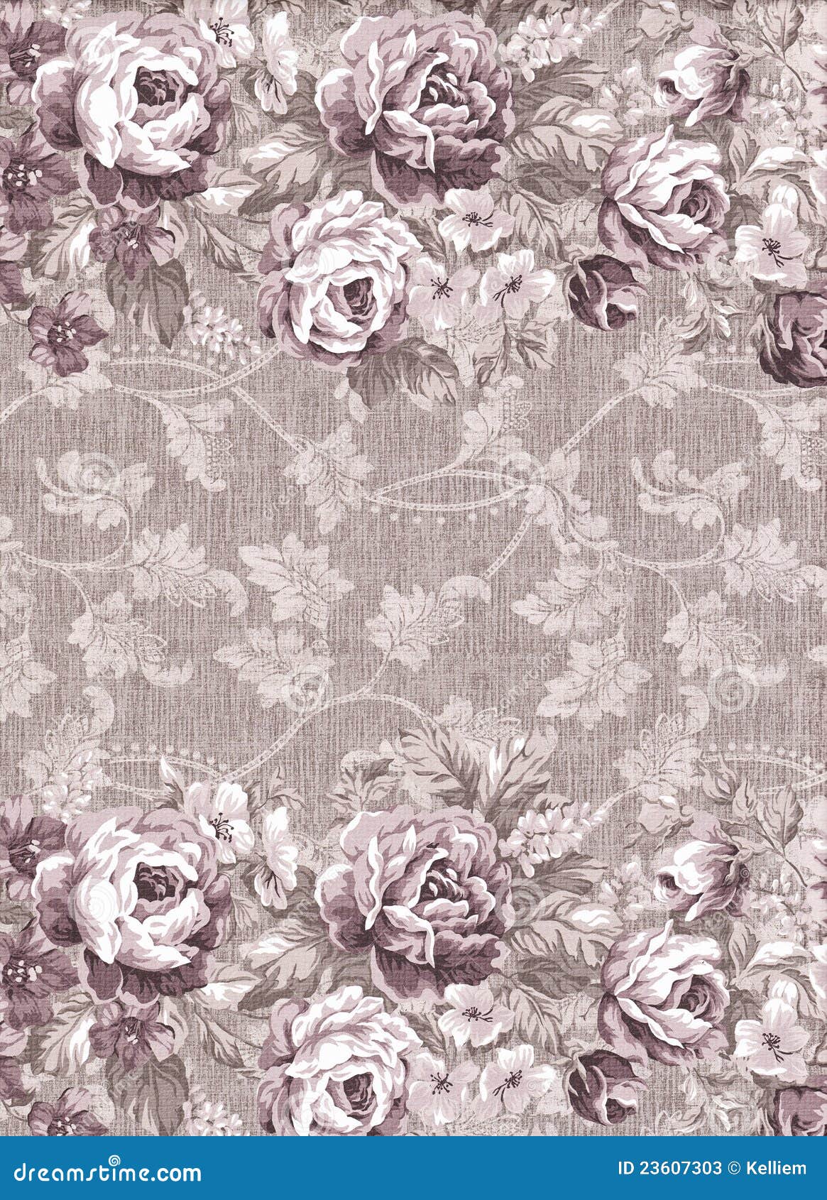 faded floral pattern