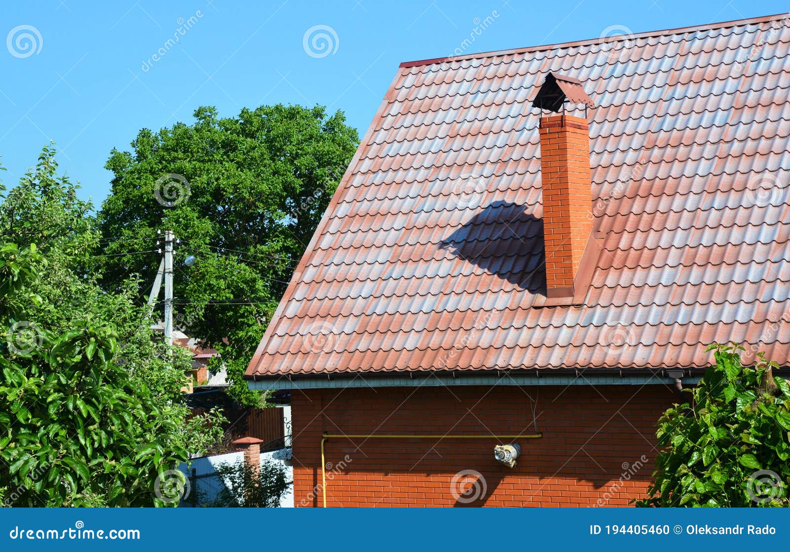 Faded Metal Roof Lost Its Color, is in Bad Condition and ...