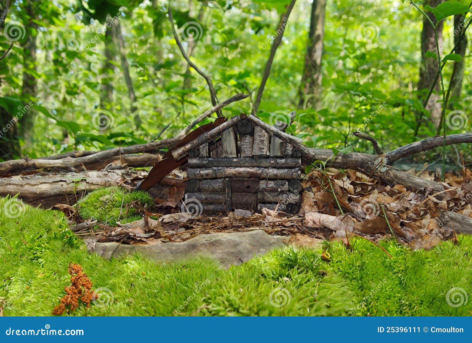 Faerie House 2 stock image. Image of fairy, cabin, green 25396111
