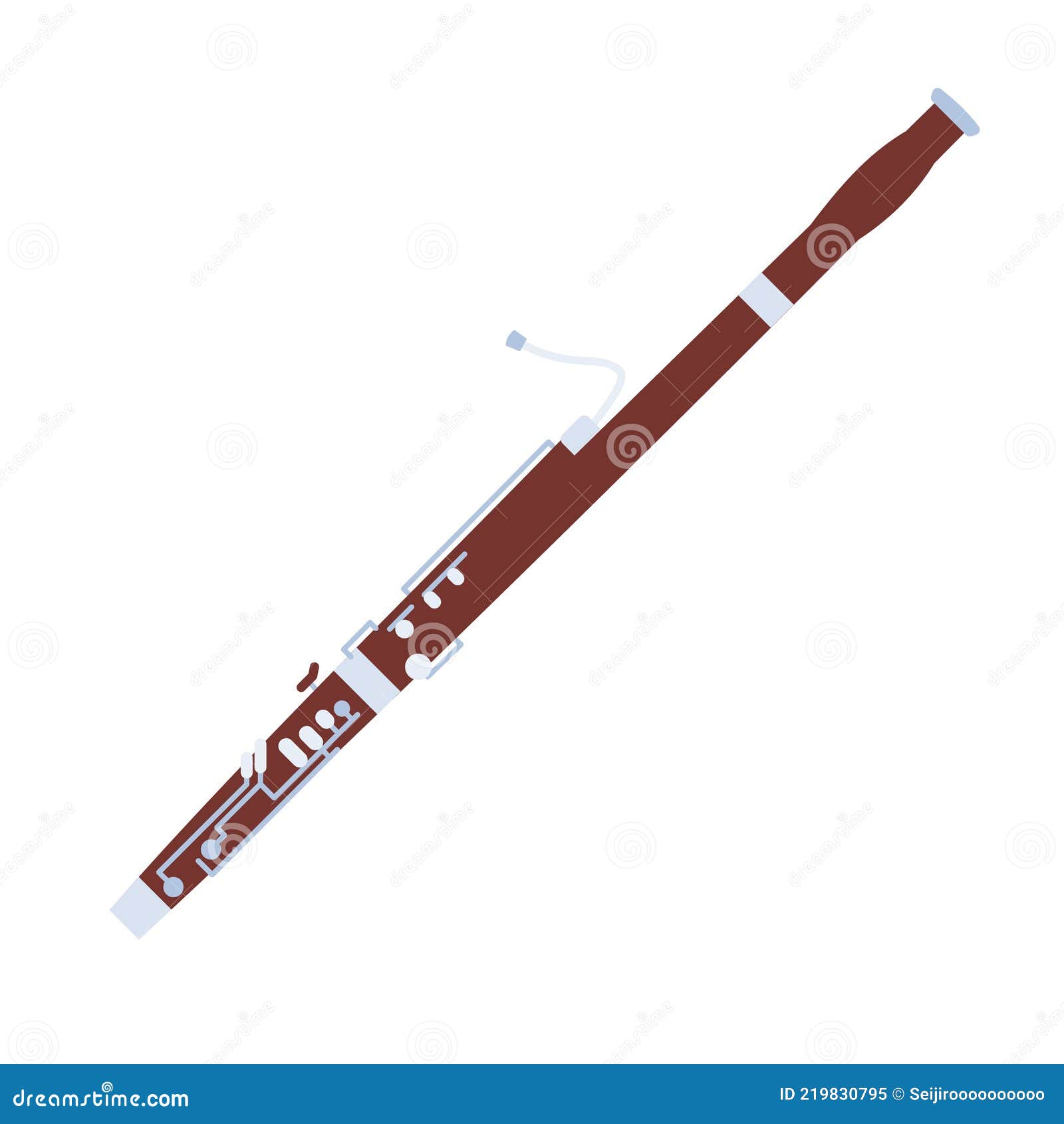 Fagott bassoon stock vector. Illustration of item, fagott 219830795