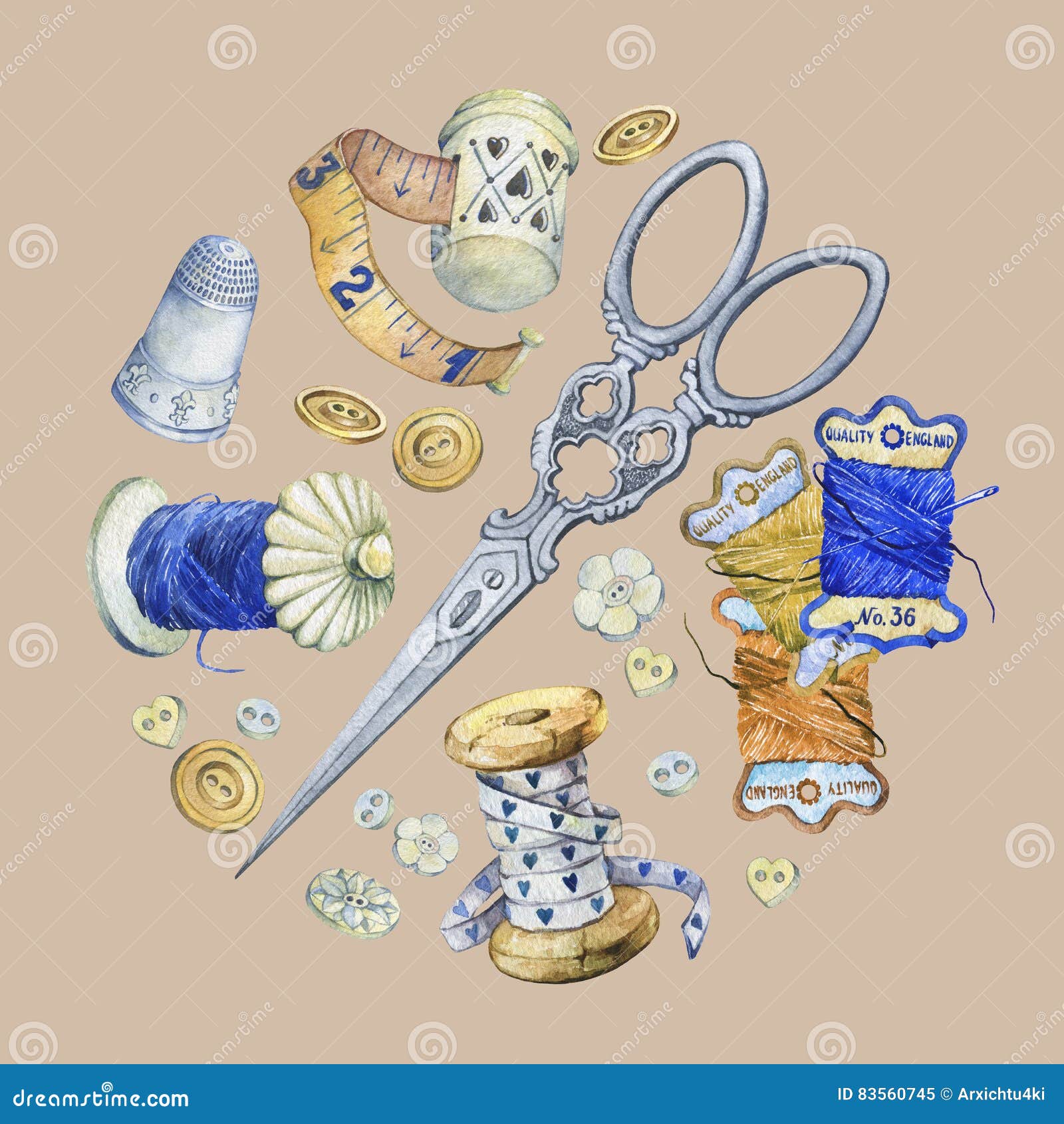 Fahne Der Verschiedene Hand Gezeichneten Weinlese Wendet Fur Das Nahen Handwerk Und Handgemachtes Ein Stock Abbildung Illustration Von Wendet Hand
