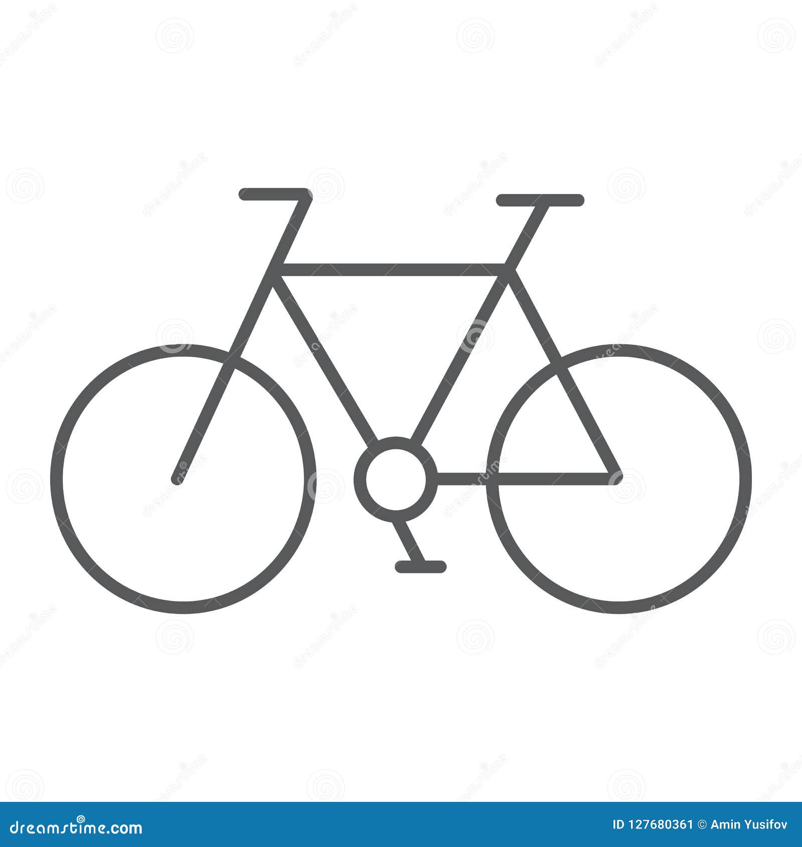 Fahrradsymbol Auf Transparentem Hintergrund Stock Vektor Art und