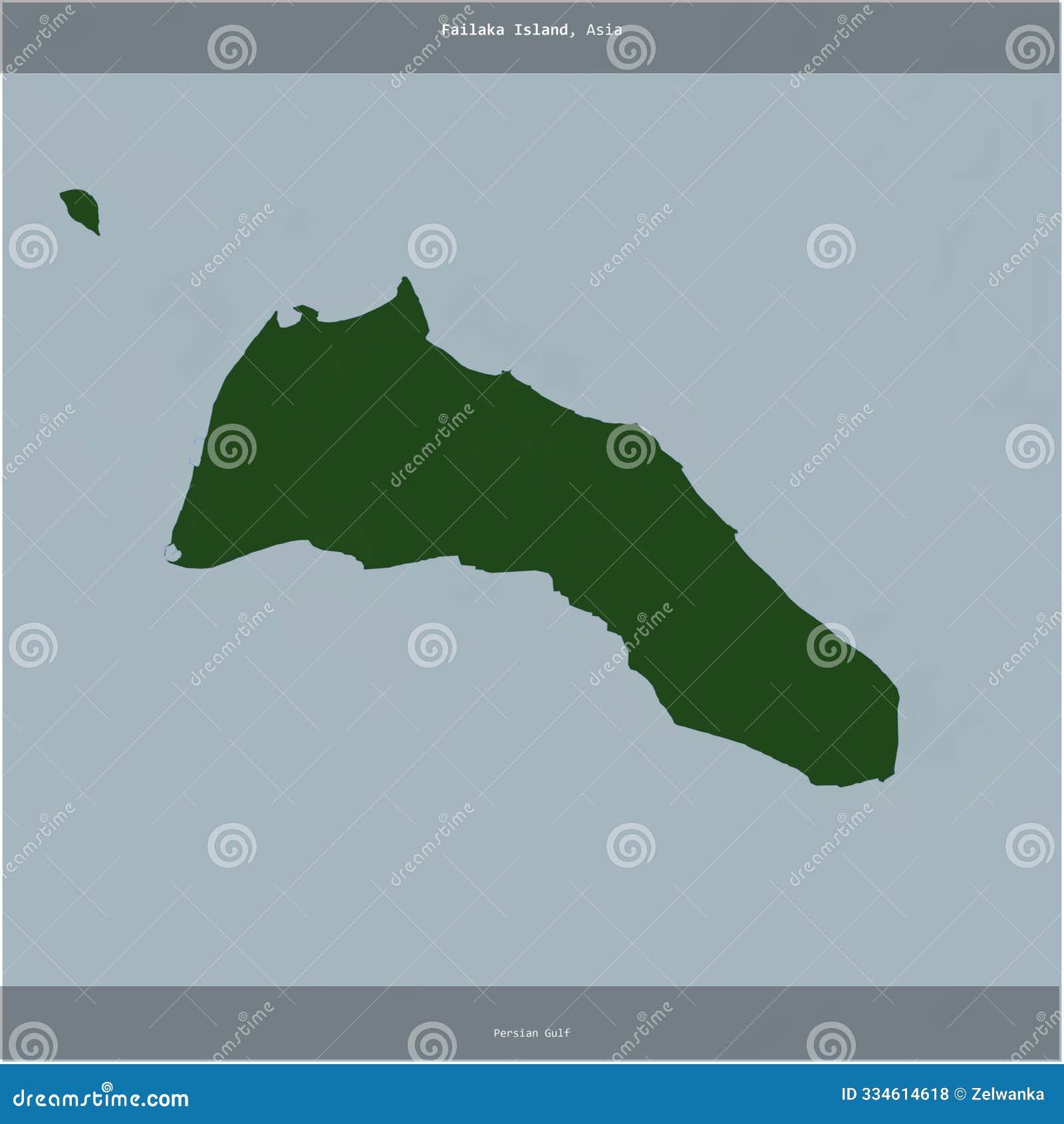 failaka island, kuwait, cropped to square. physical