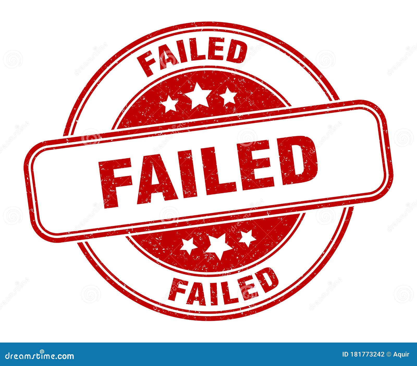 Failed Stamp. Failed Round Grunge Sign Stock Vector - Illustration of ...