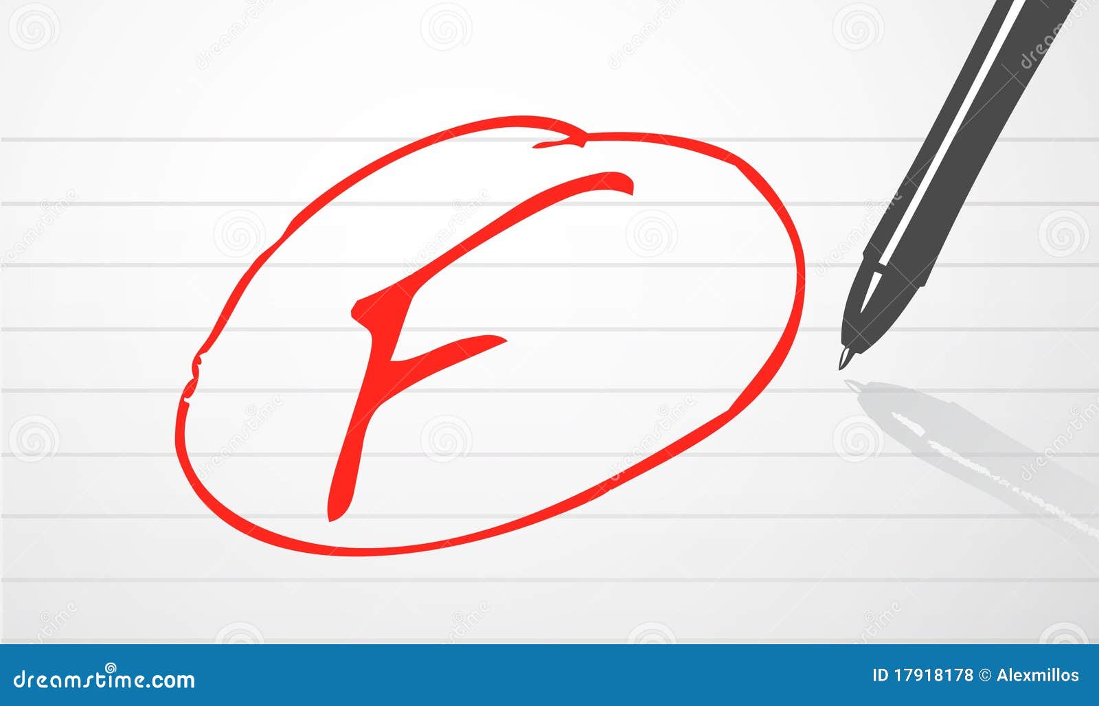 test handwriting paper Failed vector. Image handwriting, of stock Test report test handwriting paper Failed vector. Image handwriting, of stock Test report