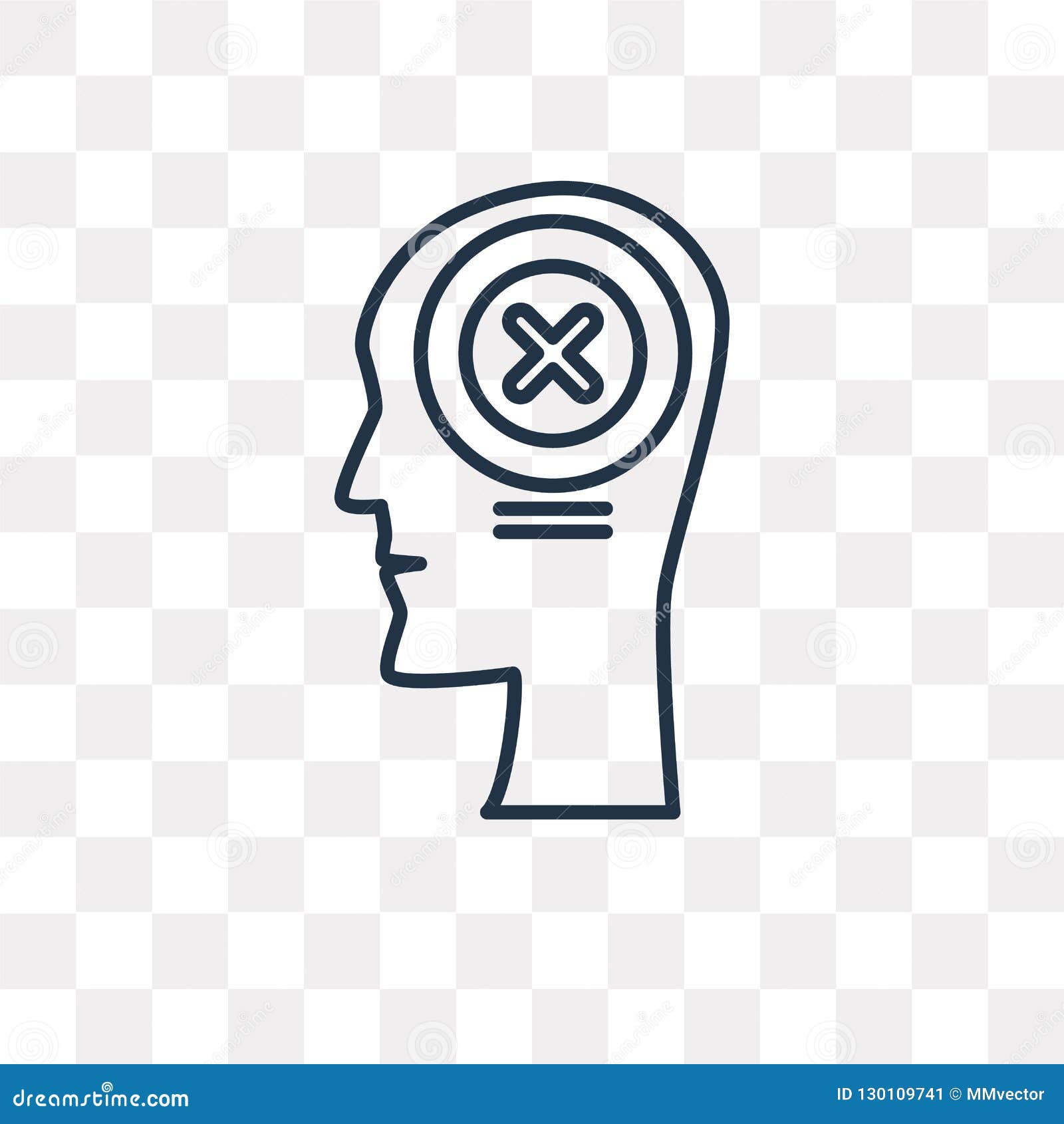 Failure Vector Icon Isolated On Transparent Background, Linear F Stock