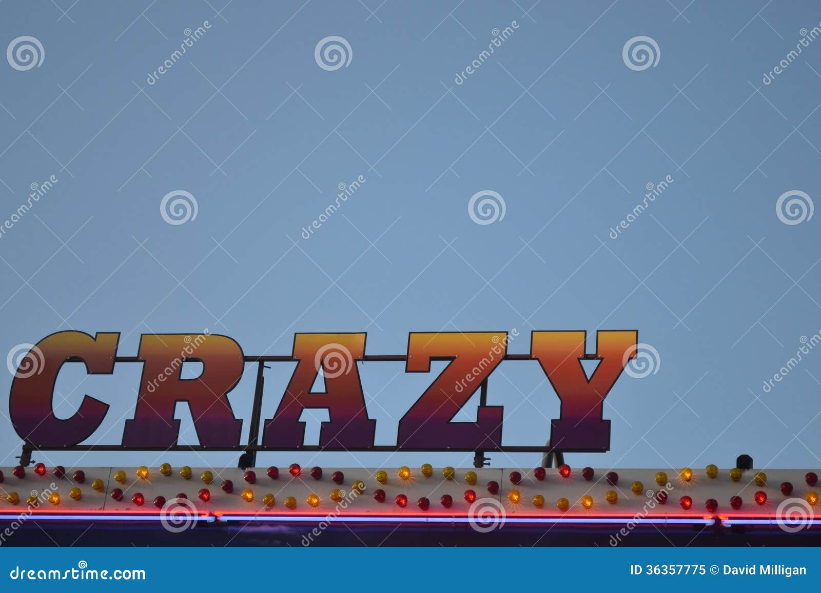 Fairground Ride Spelling Crazy Stock Image Image of light, word 36357775