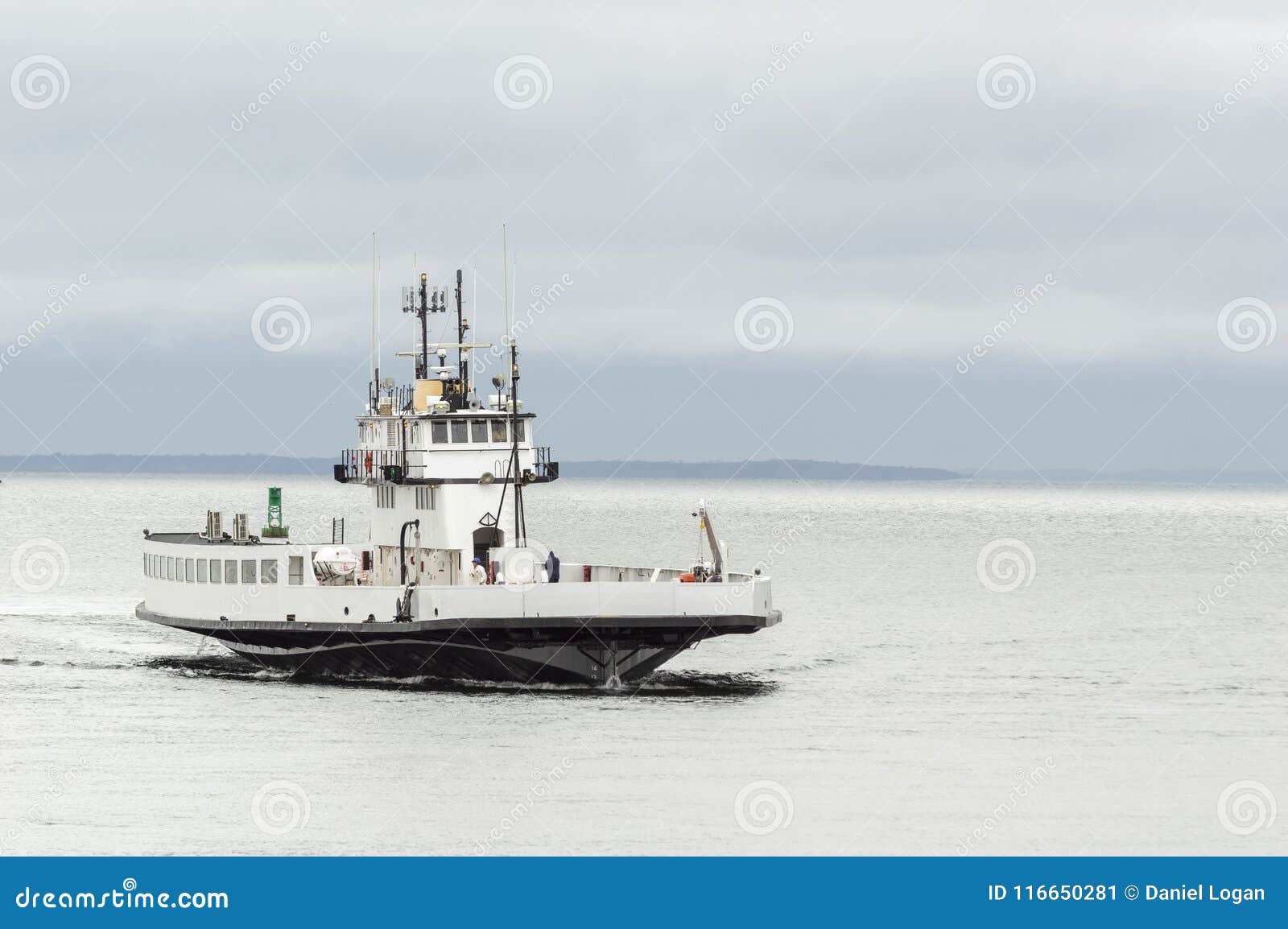 Vehicle Ferry Governor Crossing New Bedford Outer Harbor Editorial