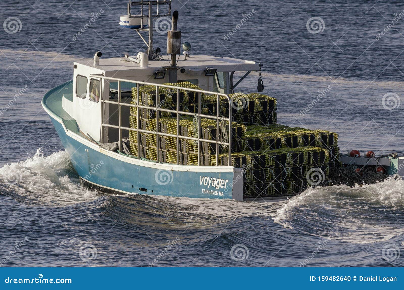Commercial Fishing Boat Voyager Leaving Fairhaven Stacked with Lobster  Traps Editorial Image - Image of acushnet, county: 159482640