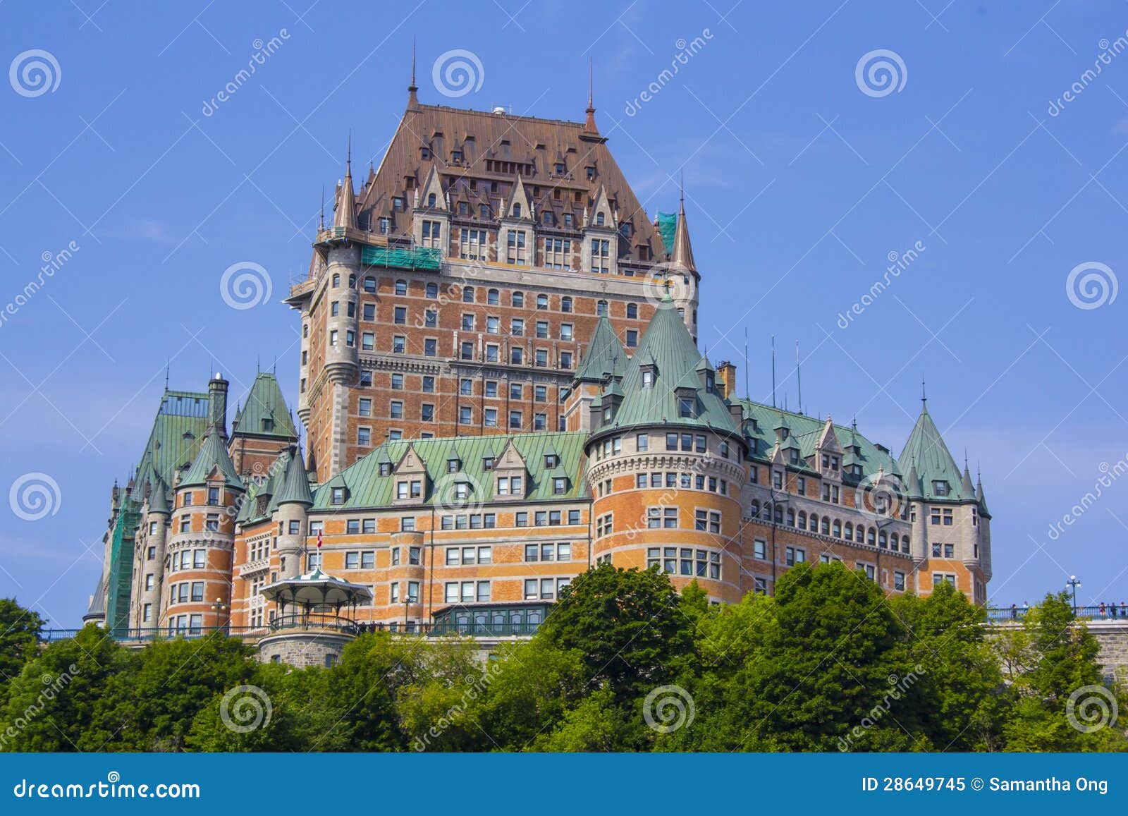 fairmont le chateau frontenac in quebec city, canada