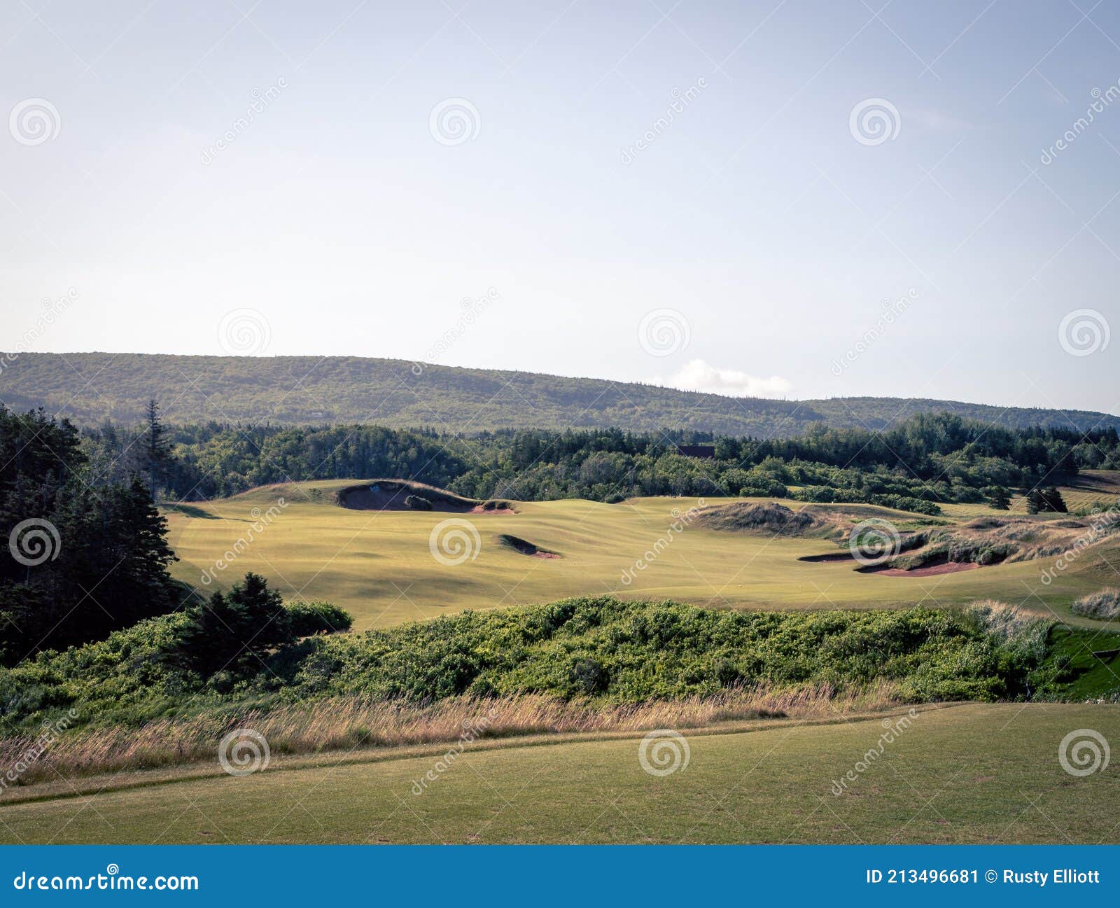 Rolling Fairway of a Golf Course in Nova Scotia Stock Image Image of outdoor, atlantic 213496681