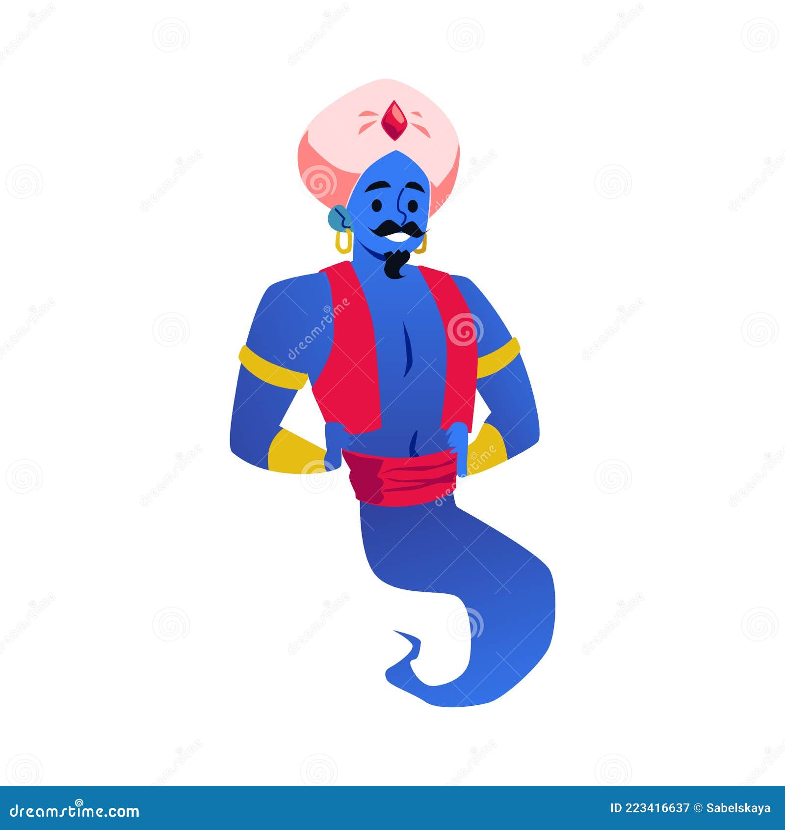 Fairy Arabian Genie Character in Turban, Flat Flat Vector Illustration Isolated. Stock Vector - Illustration of mysterious, happy: 223416637 Fairy Arabian Genie Character in Turban, Flat Flat Vector Illustration Isolated. Stock Vector - Illustration of mysterious, happy: 223416637