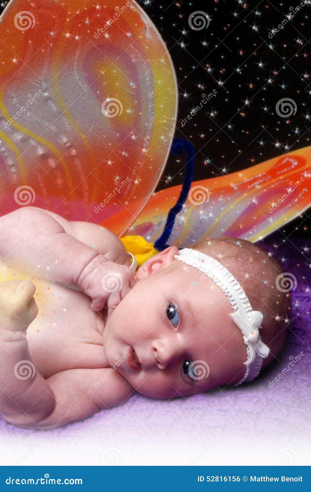 A Fairy is Born stock photo. Image of face, headband 52816156