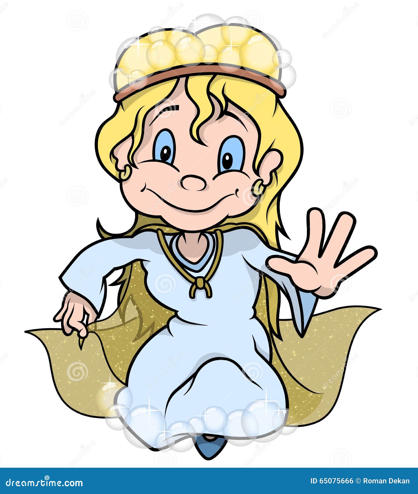 Fairy with Bubbles stock vector. Illustration of people 65075666