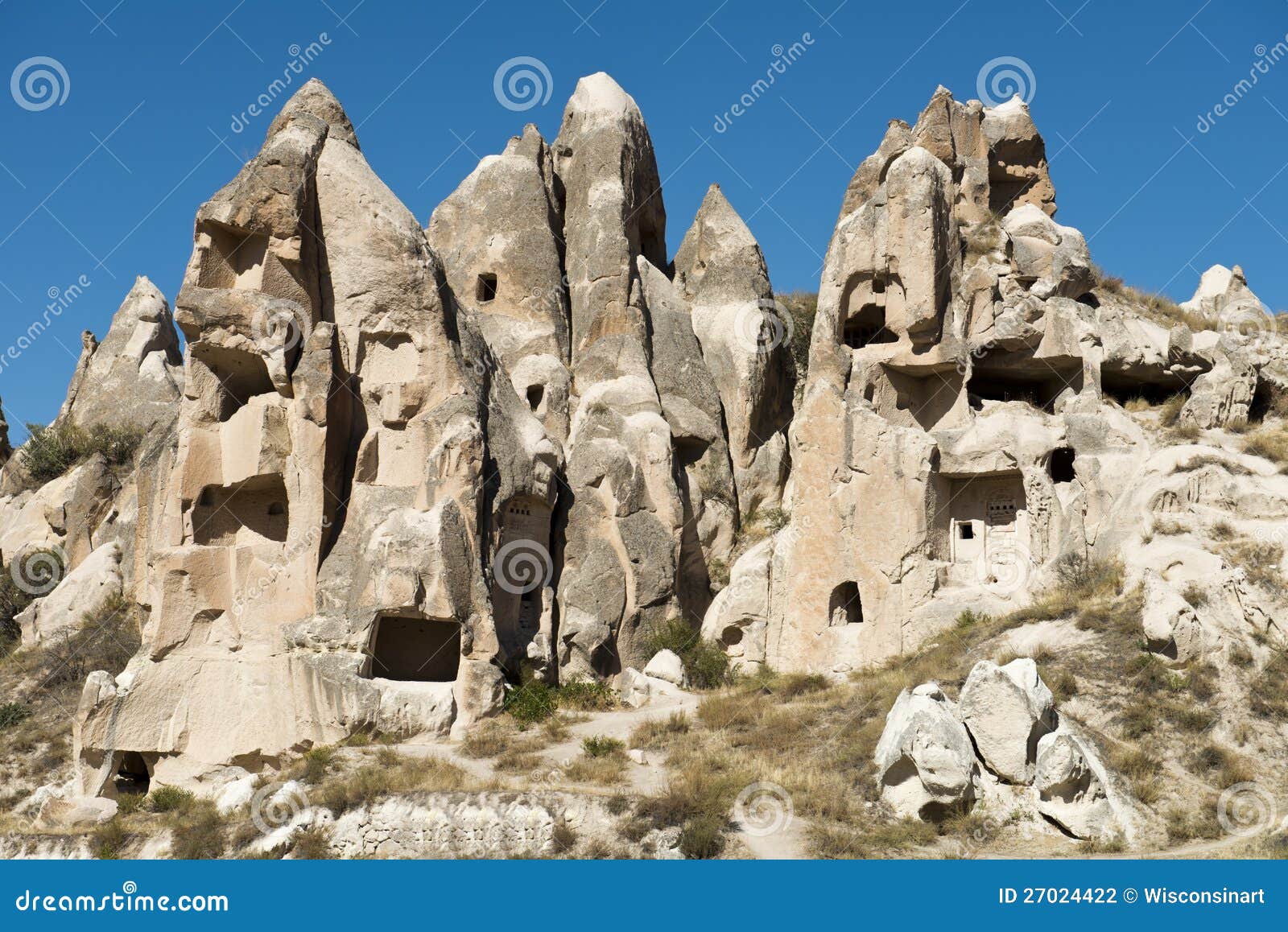 fairy chimney houses, travel to cappadocia, turkey