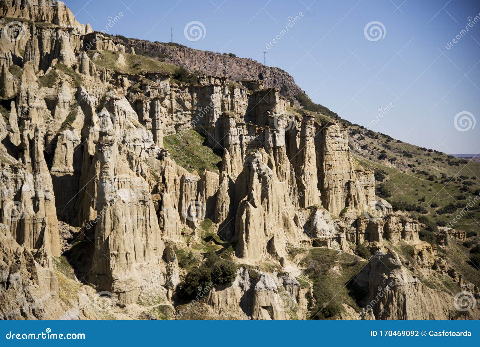 Fairy Chimney Rocks At Kula Manisa Stock Photo Image of famous