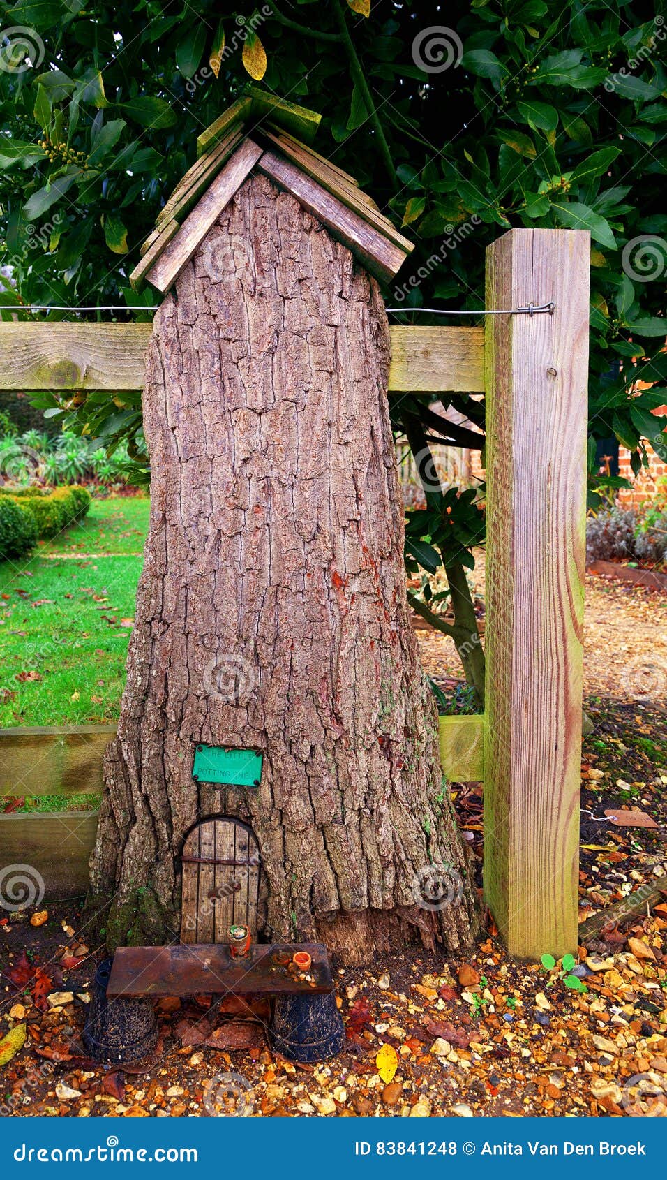 Fairy Door In Tree House Stock Photo Image Of Leaves 83841248