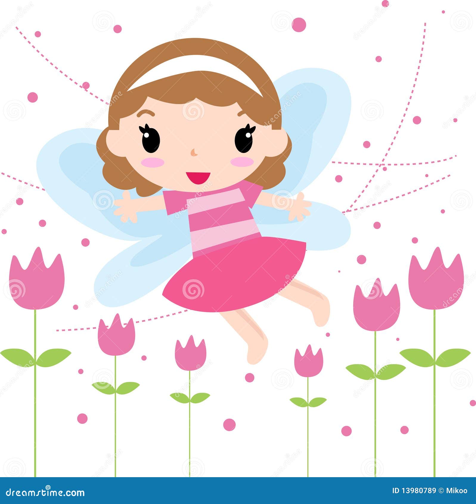 Fairy girl stock vector. Illustration of small, vector - 13980789