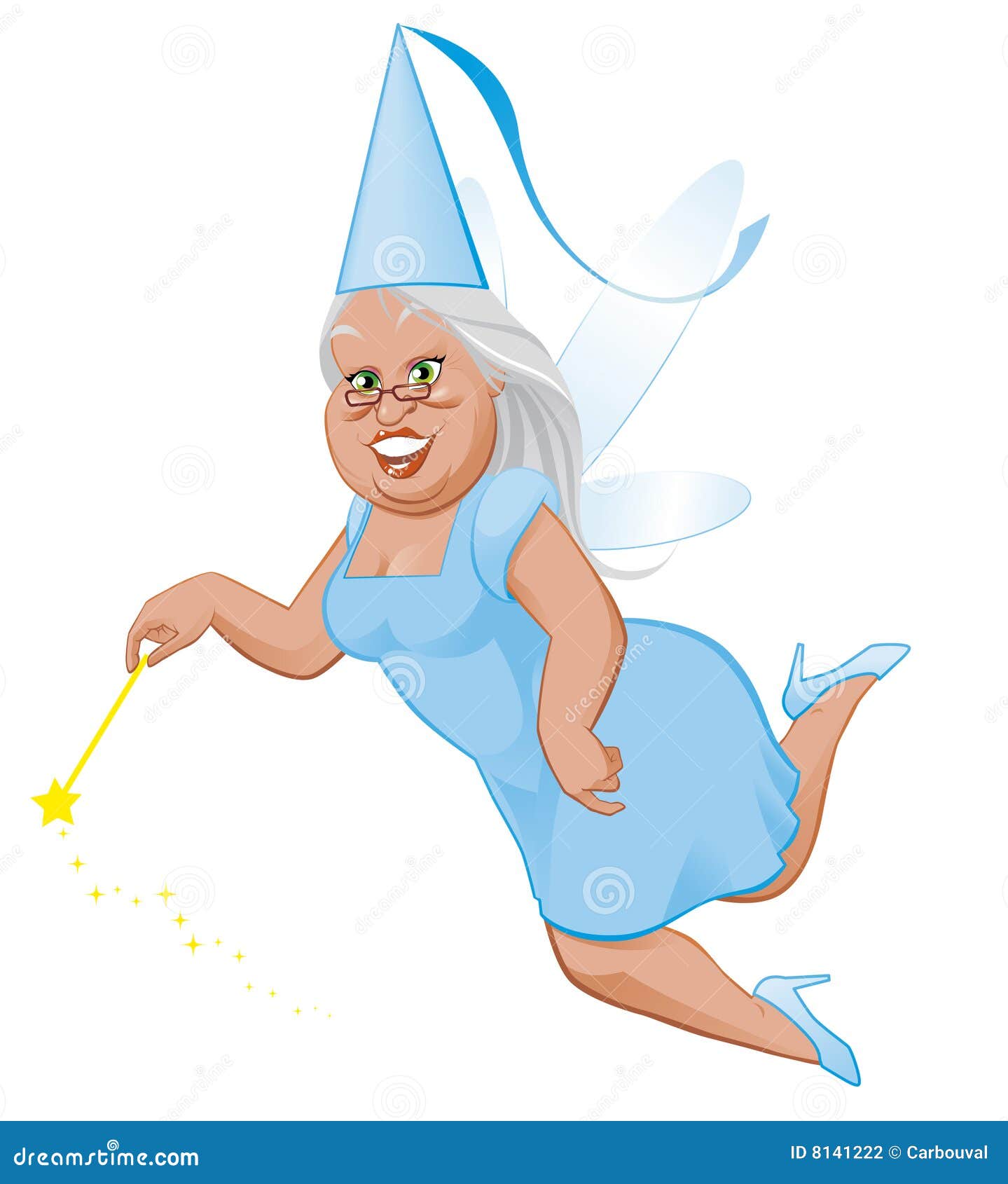 Fairy godmother stock vector. Illustration of fairy, cartoon - 8141222