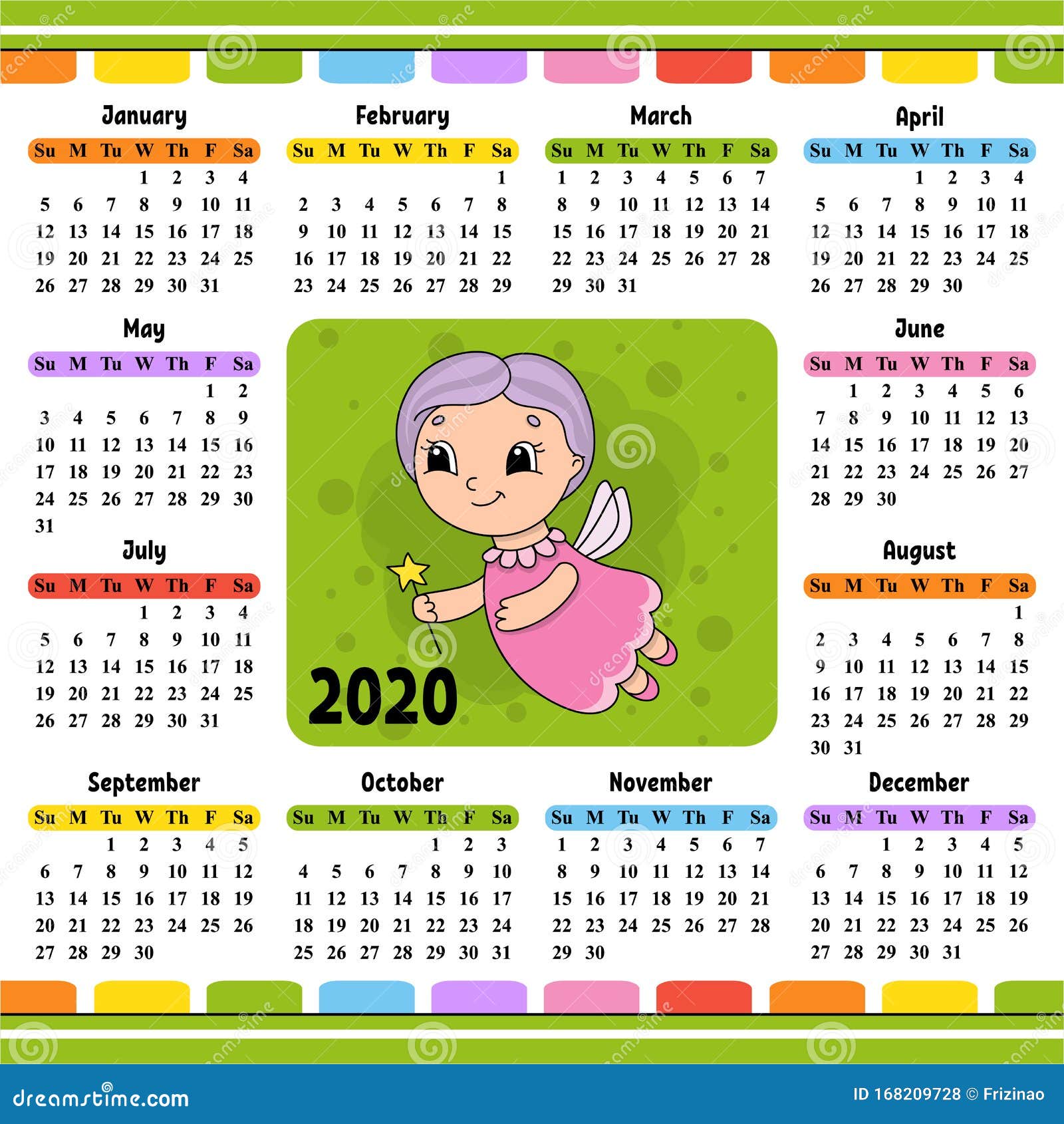 Download Fairy Godmother Flies And Holds A Magic Wand. Calendar For ...