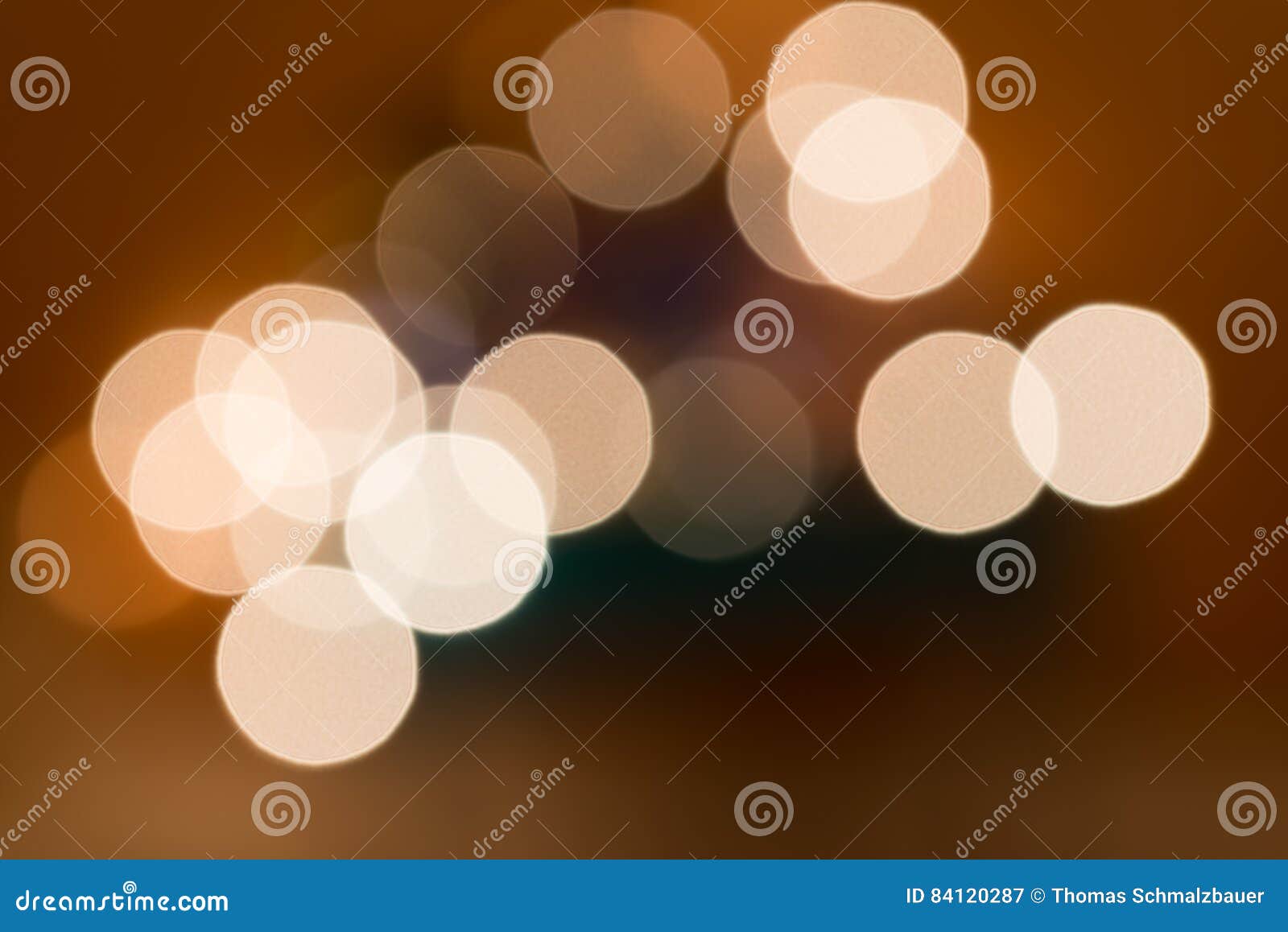 Fairy Lights on a Christmas Tree with a Beautiful Bokeh Stock Image